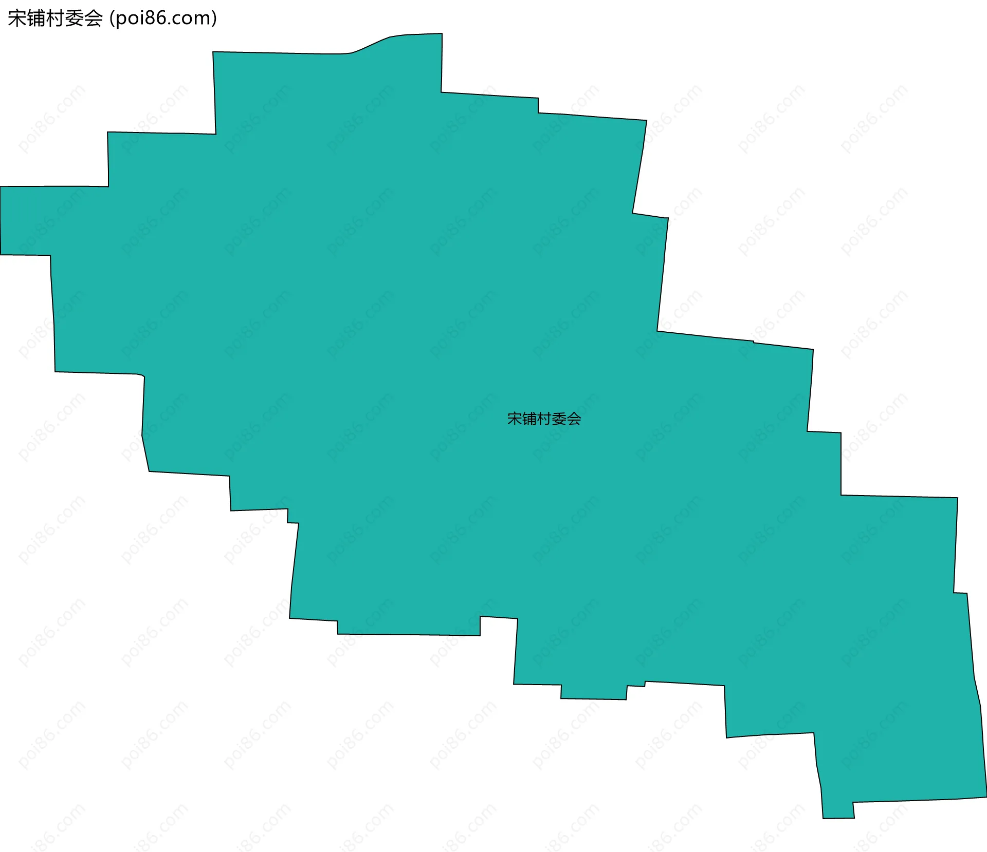 宋铺村委会边界地图