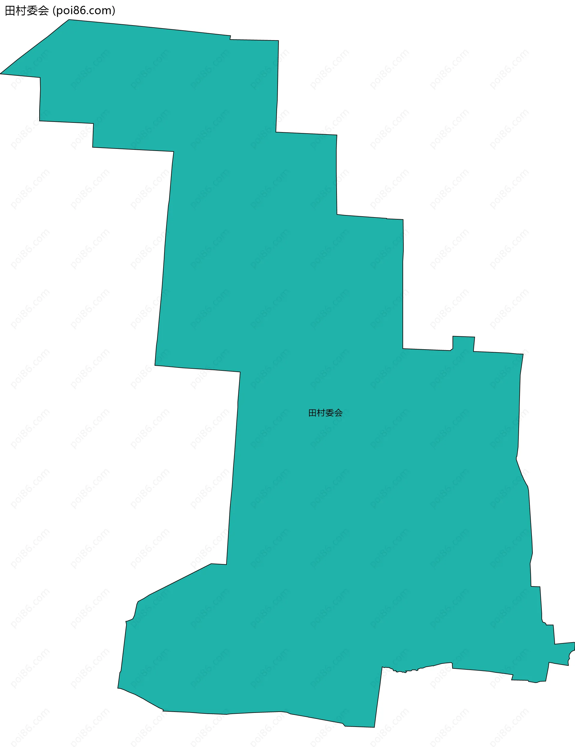 田村委会边界地图