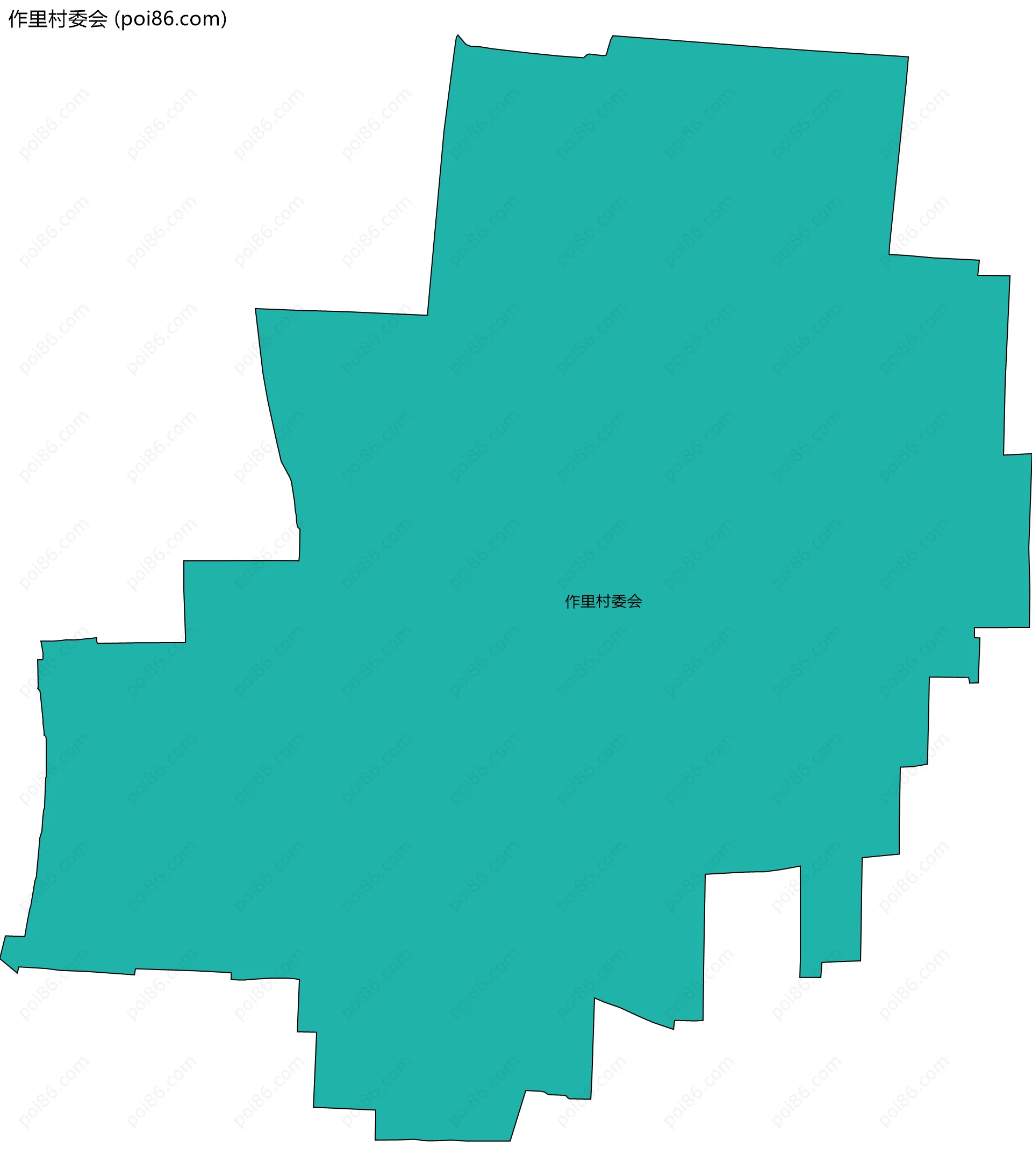 作里村委会边界地图