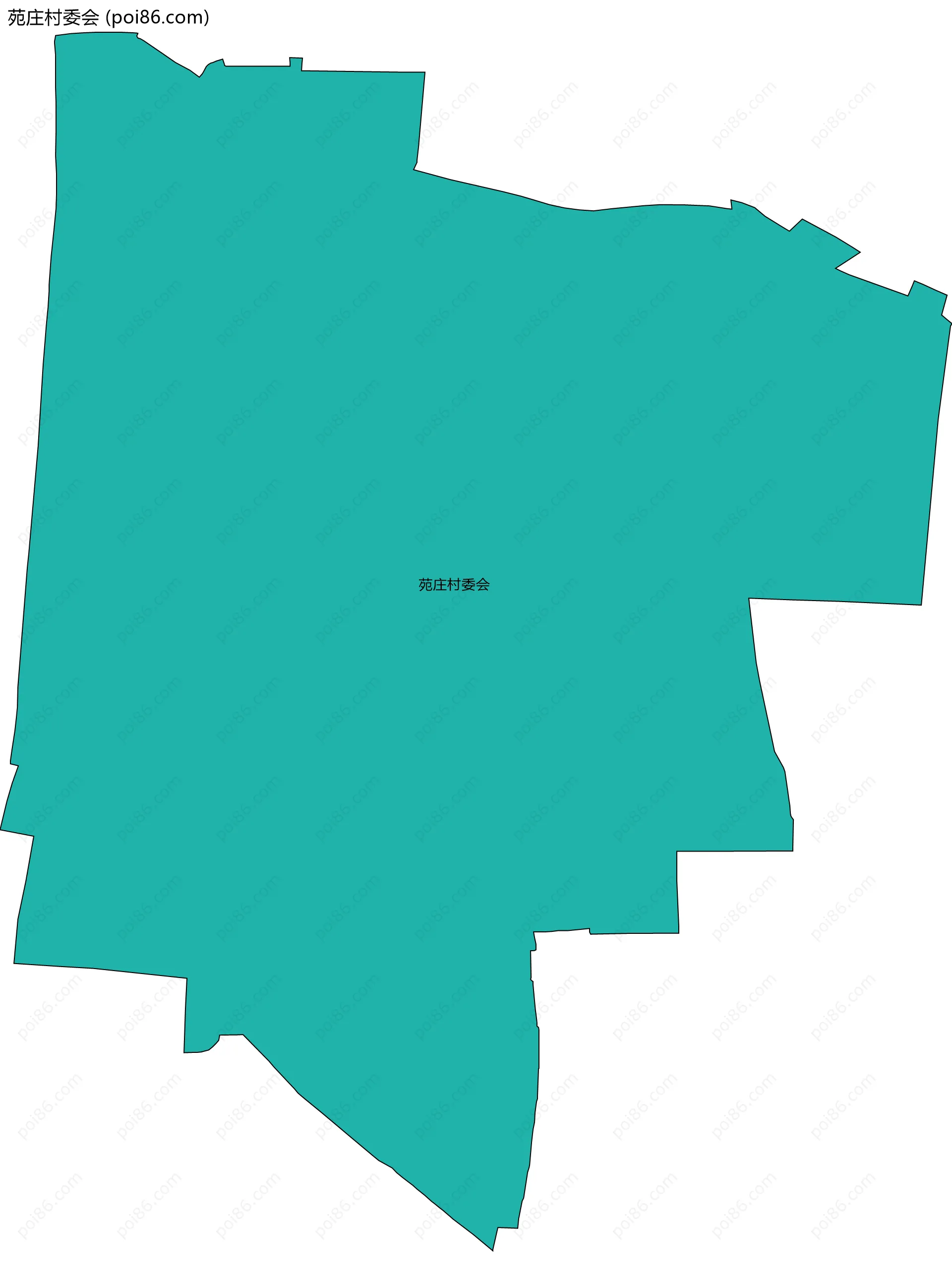 苑庄村委会边界地图