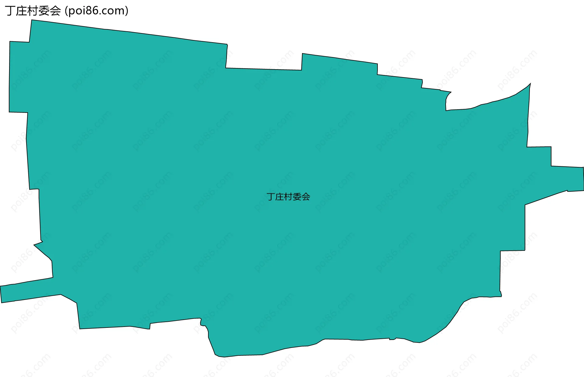 丁庄村委会边界地图