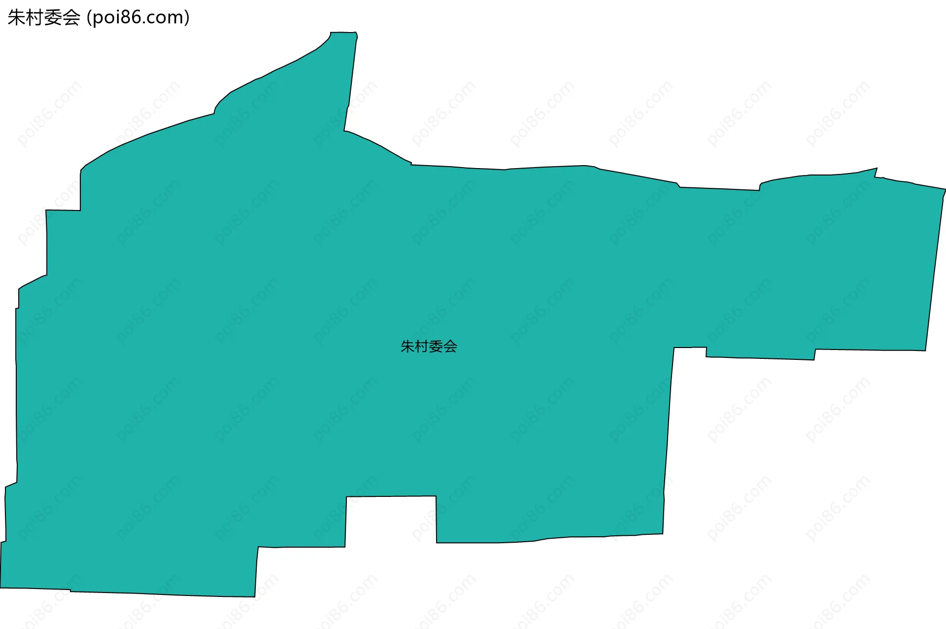 朱村委会边界地图
