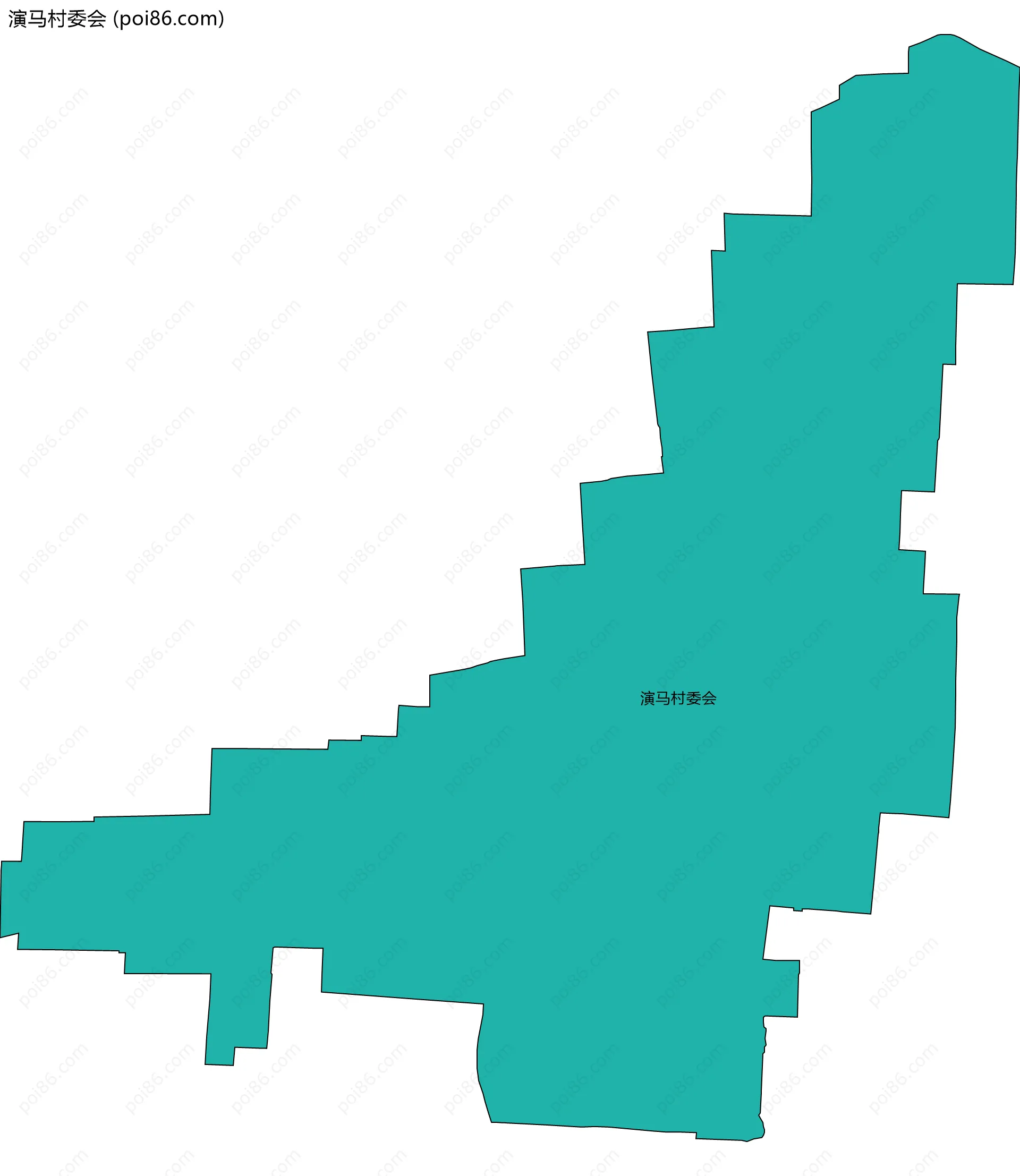 演马村委会边界地图