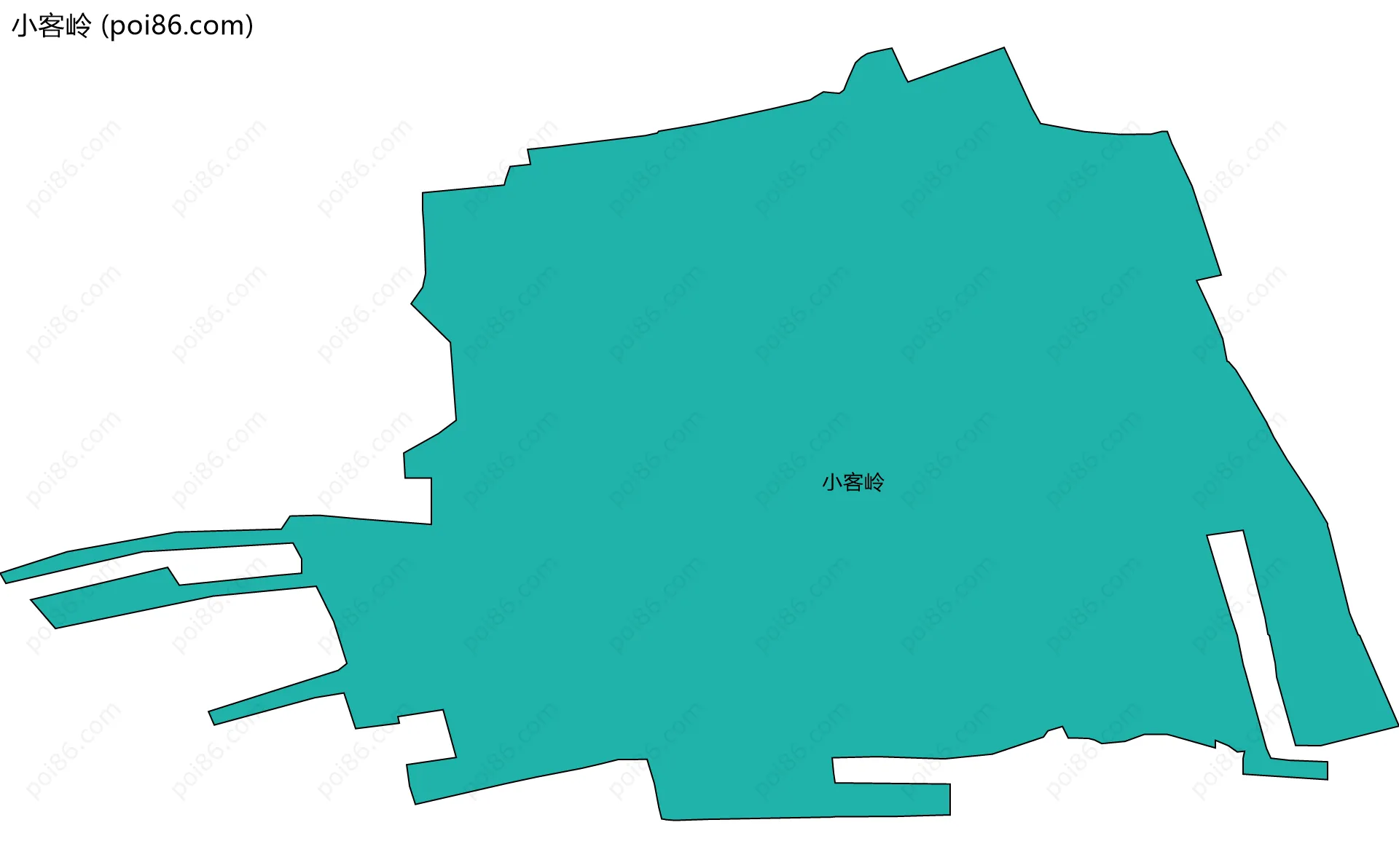 小客岭边界地图
