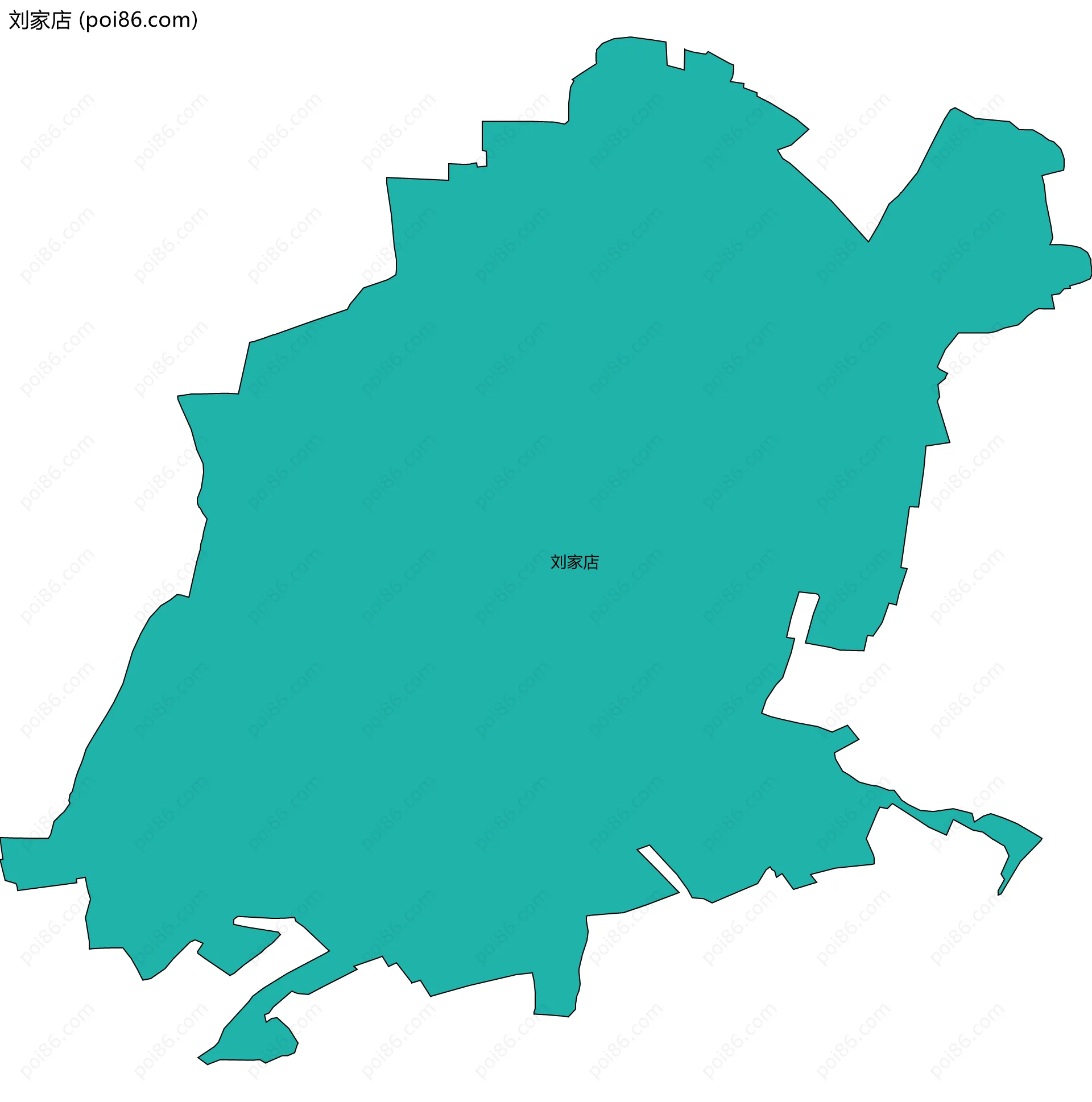 刘家店边界地图