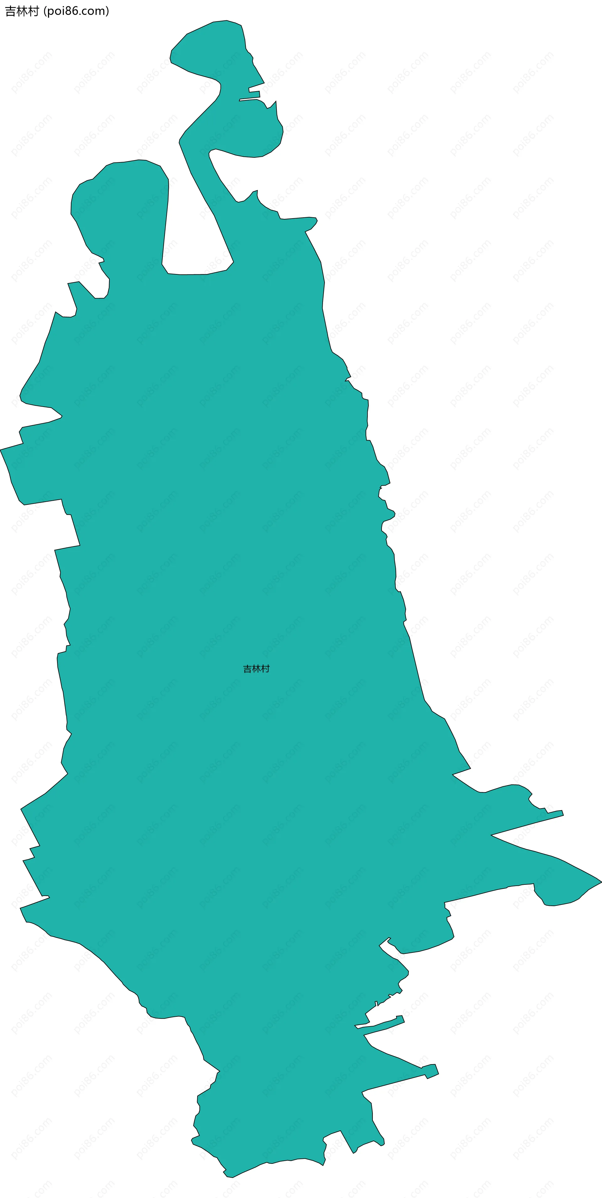 吉林村边界地图
