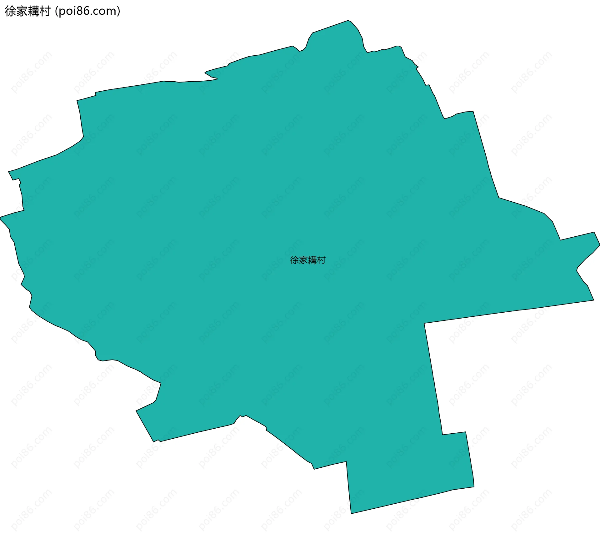徐家耩村边界地图