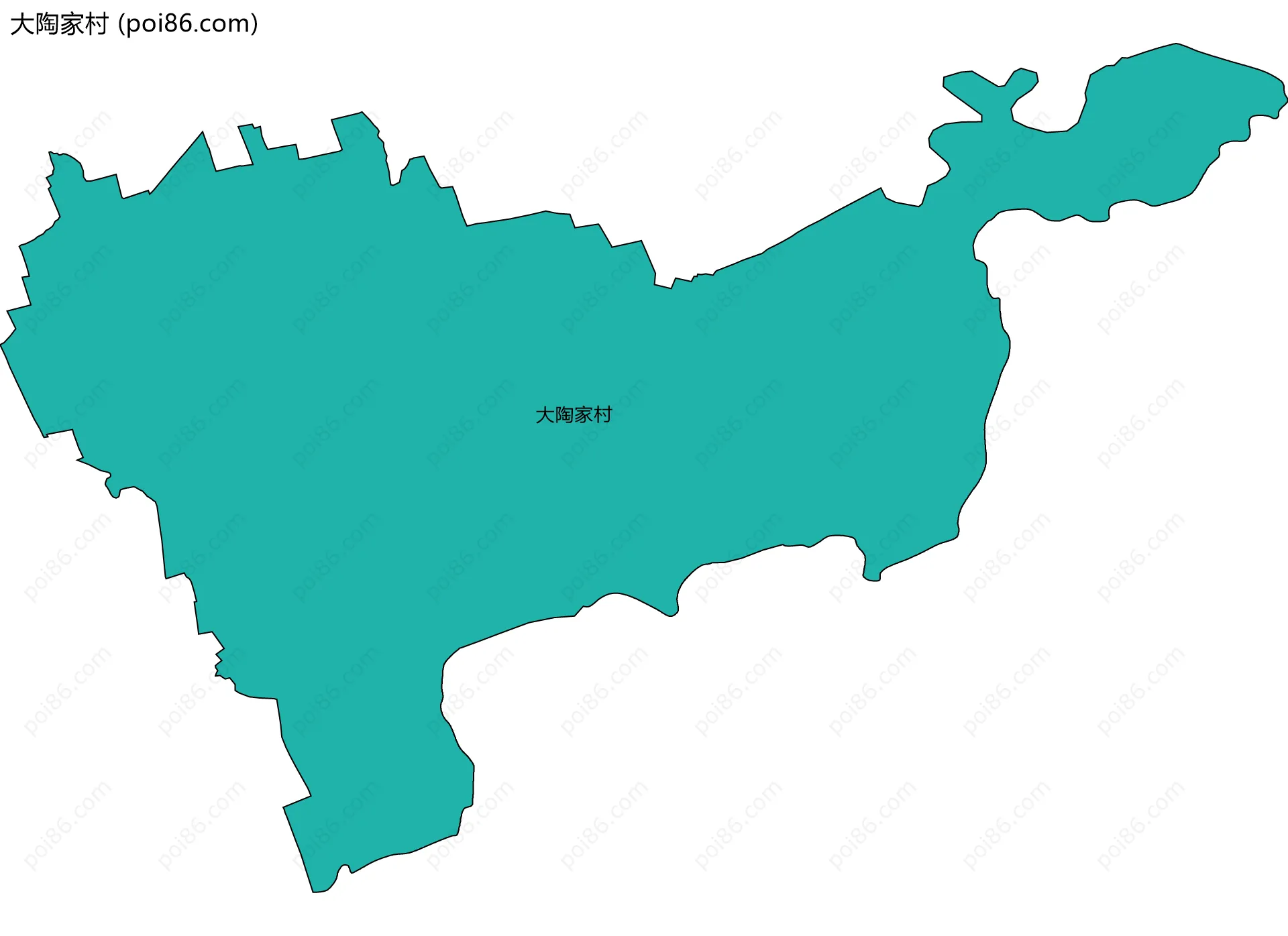 大陶家村边界地图