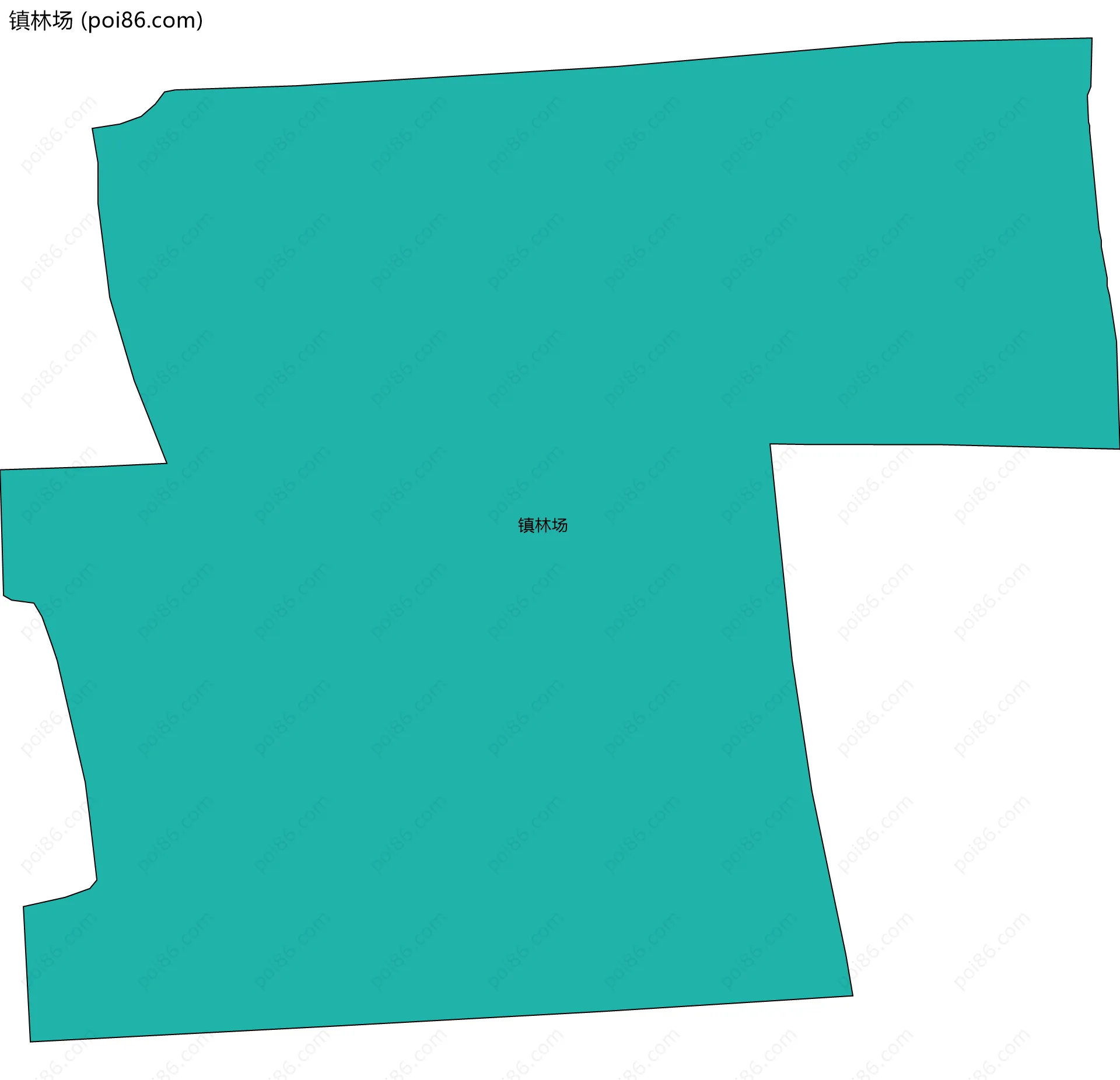 镇林场边界地图