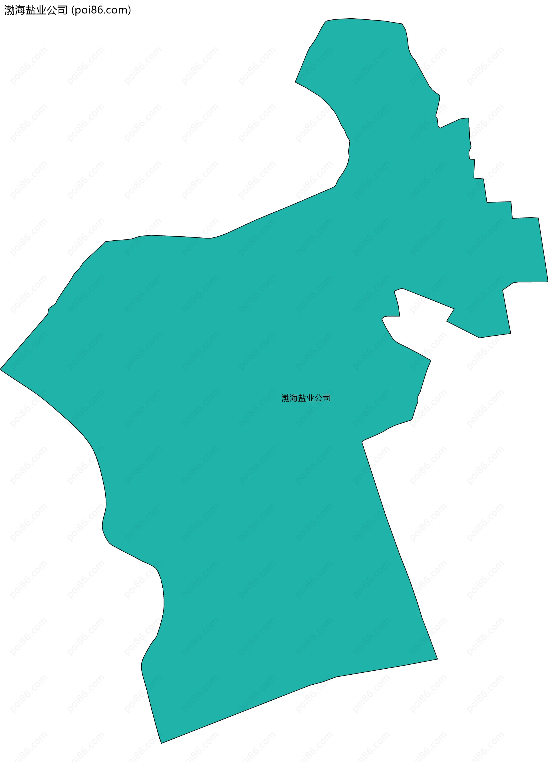 渤海盐业公司边界地图