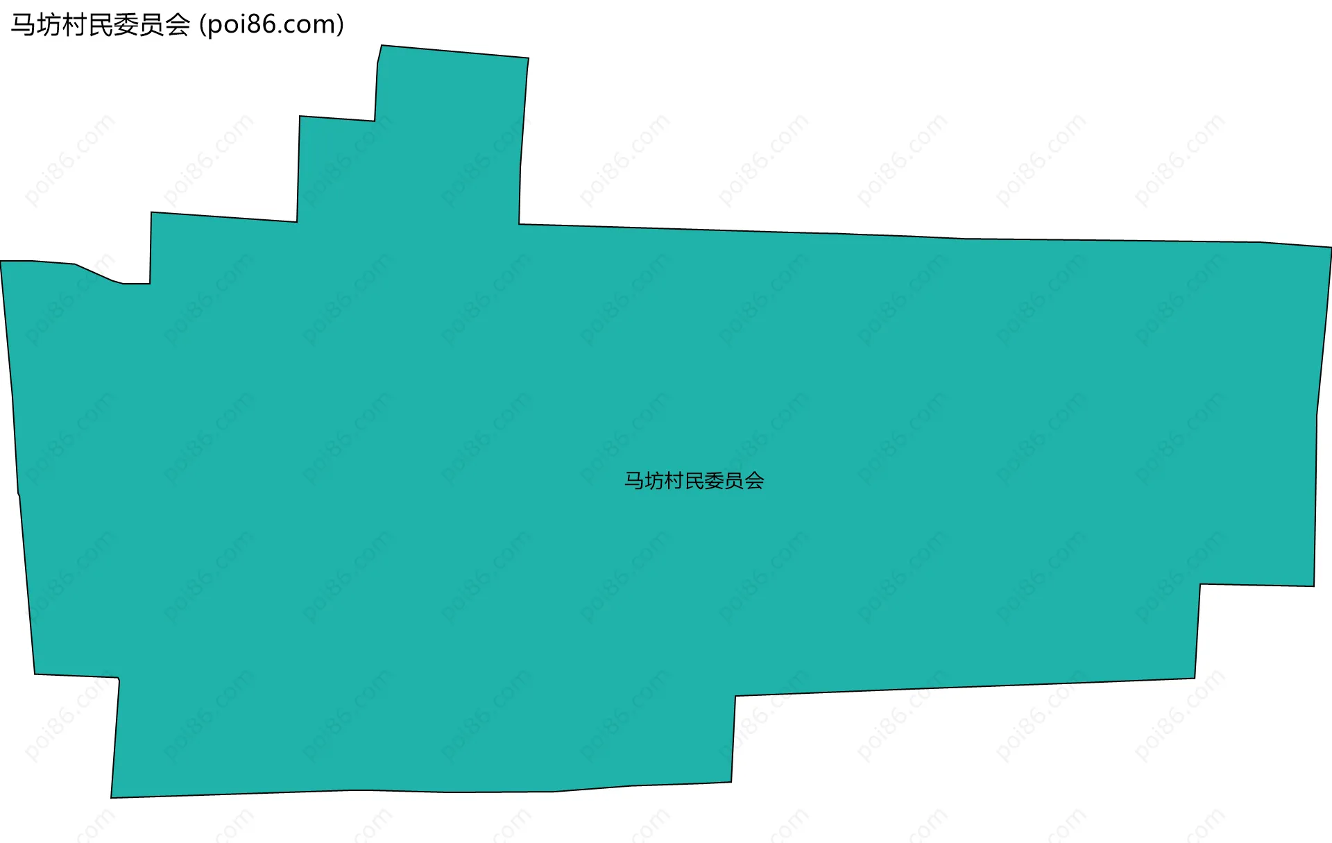 马坊村民委员会边界地图