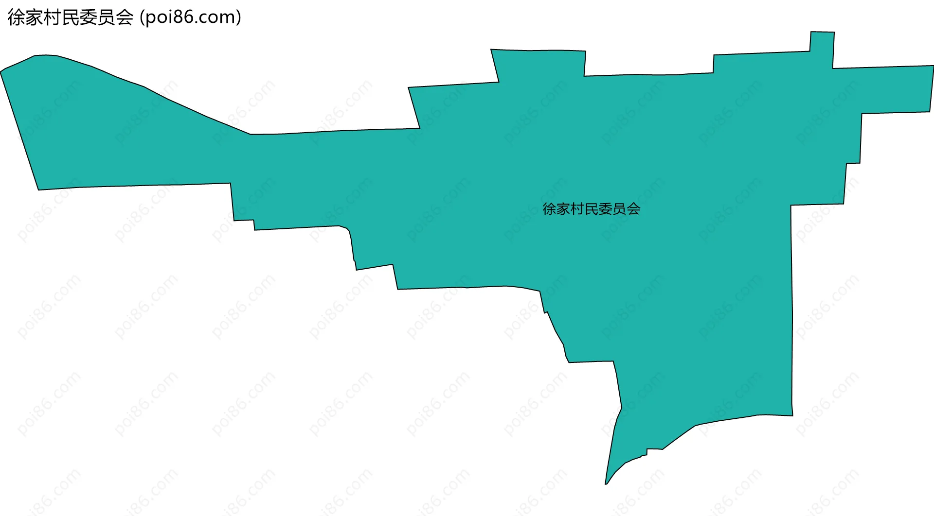徐家村民委员会边界地图