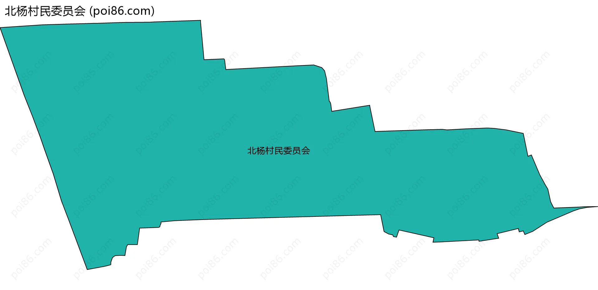 北杨村民委员会边界地图