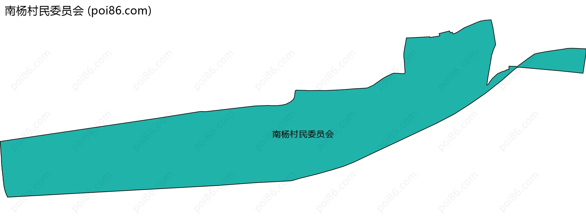 南杨村民委员会边界地图