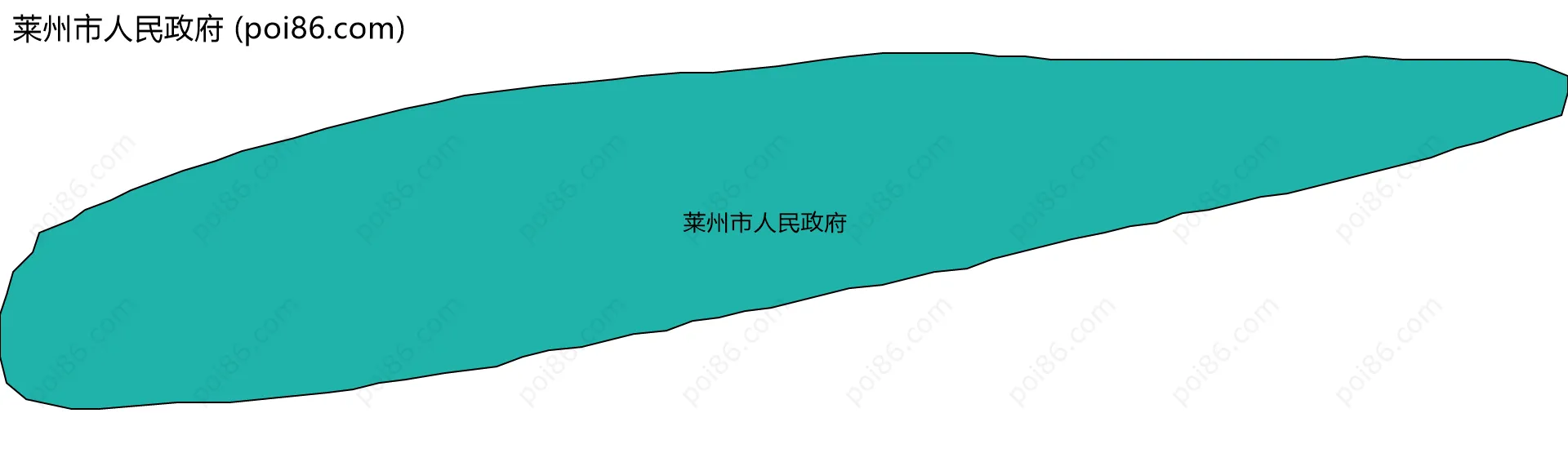 莱州市人民政府边界地图