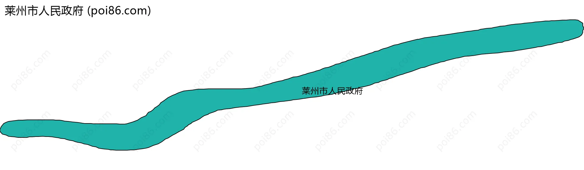 莱州市人民政府边界地图