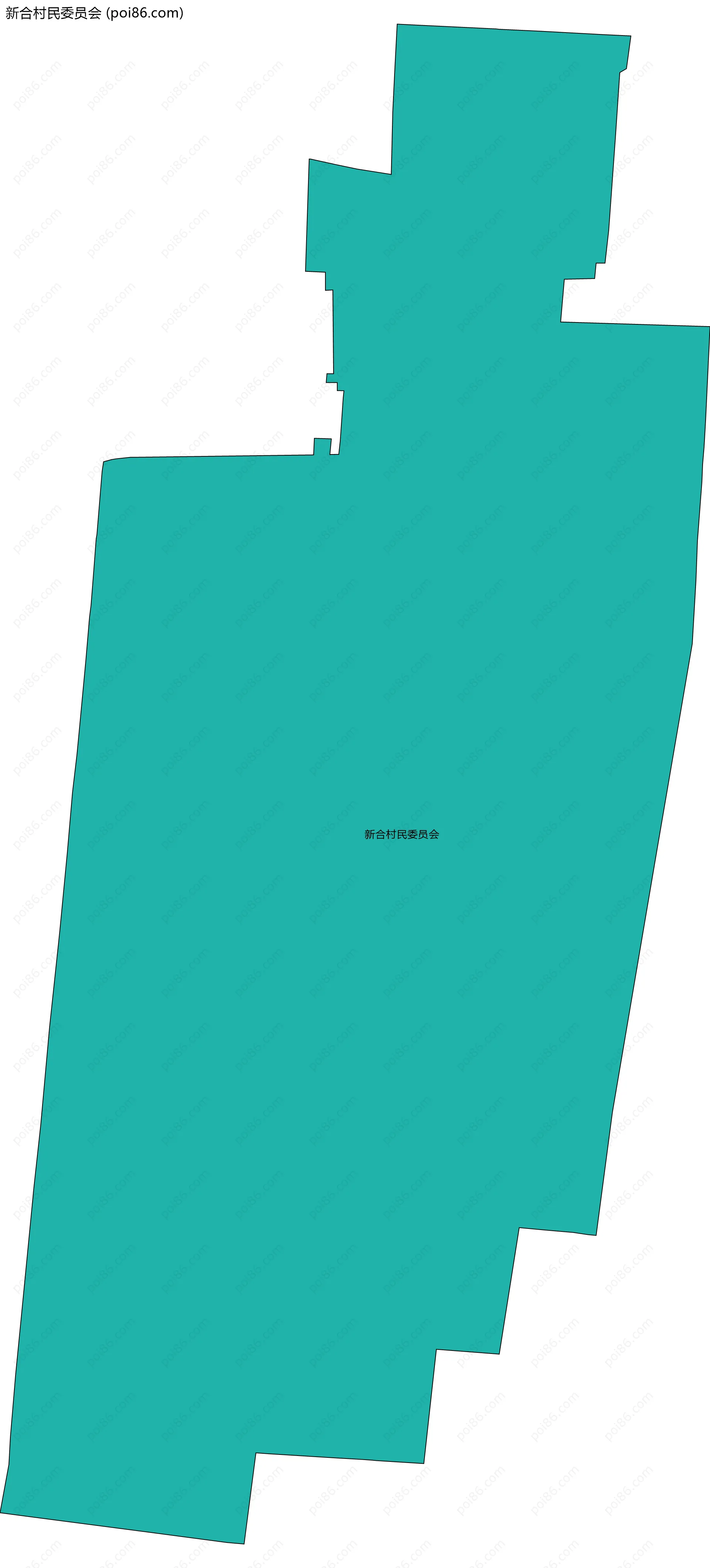 新合村民委员会边界地图