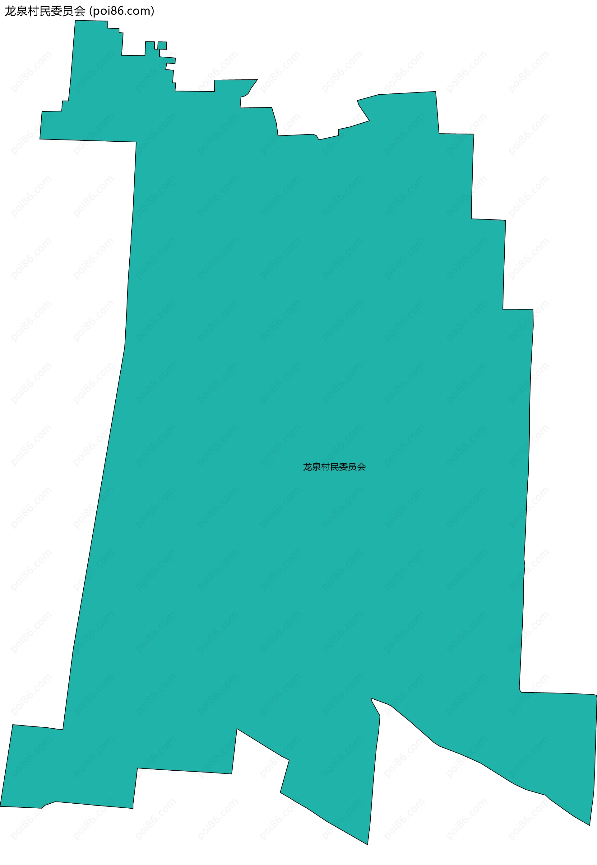 龙泉村民委员会边界地图