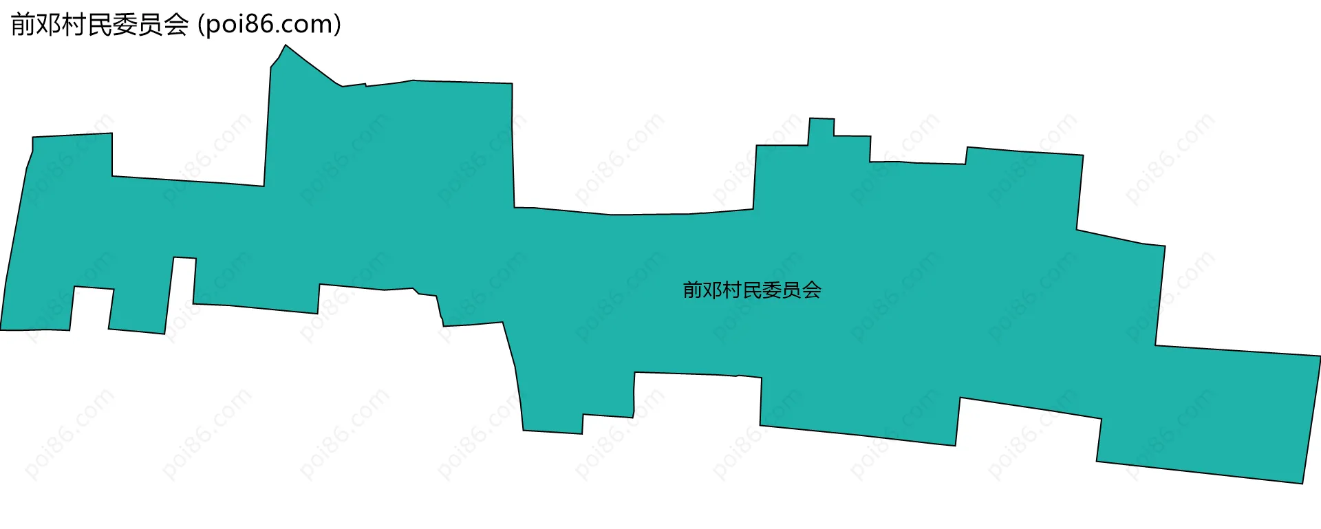 前邓村民委员会边界地图
