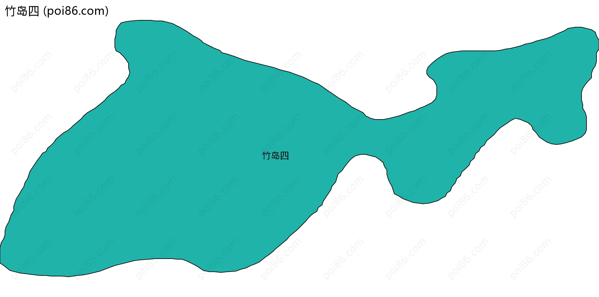 竹岛四边界地图
