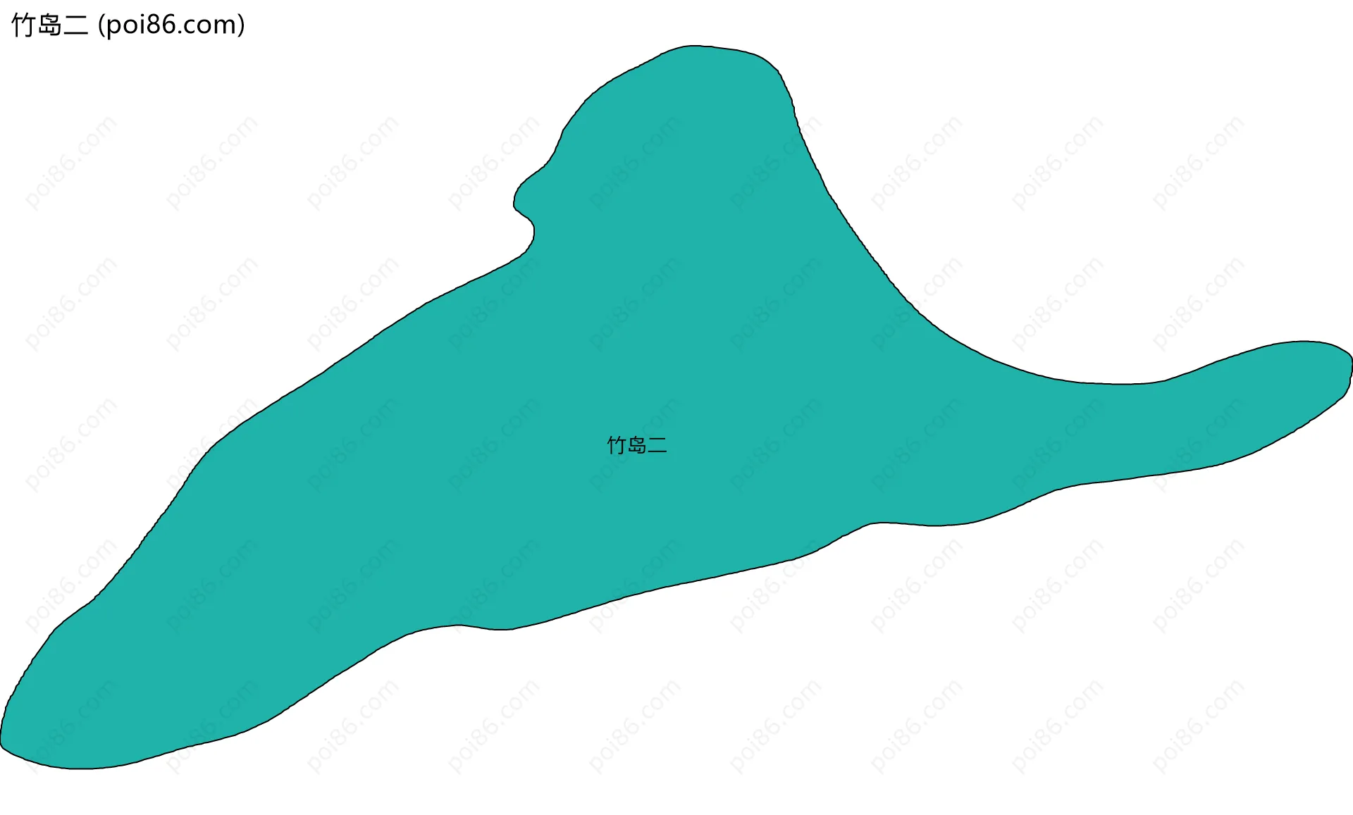 竹岛二边界地图