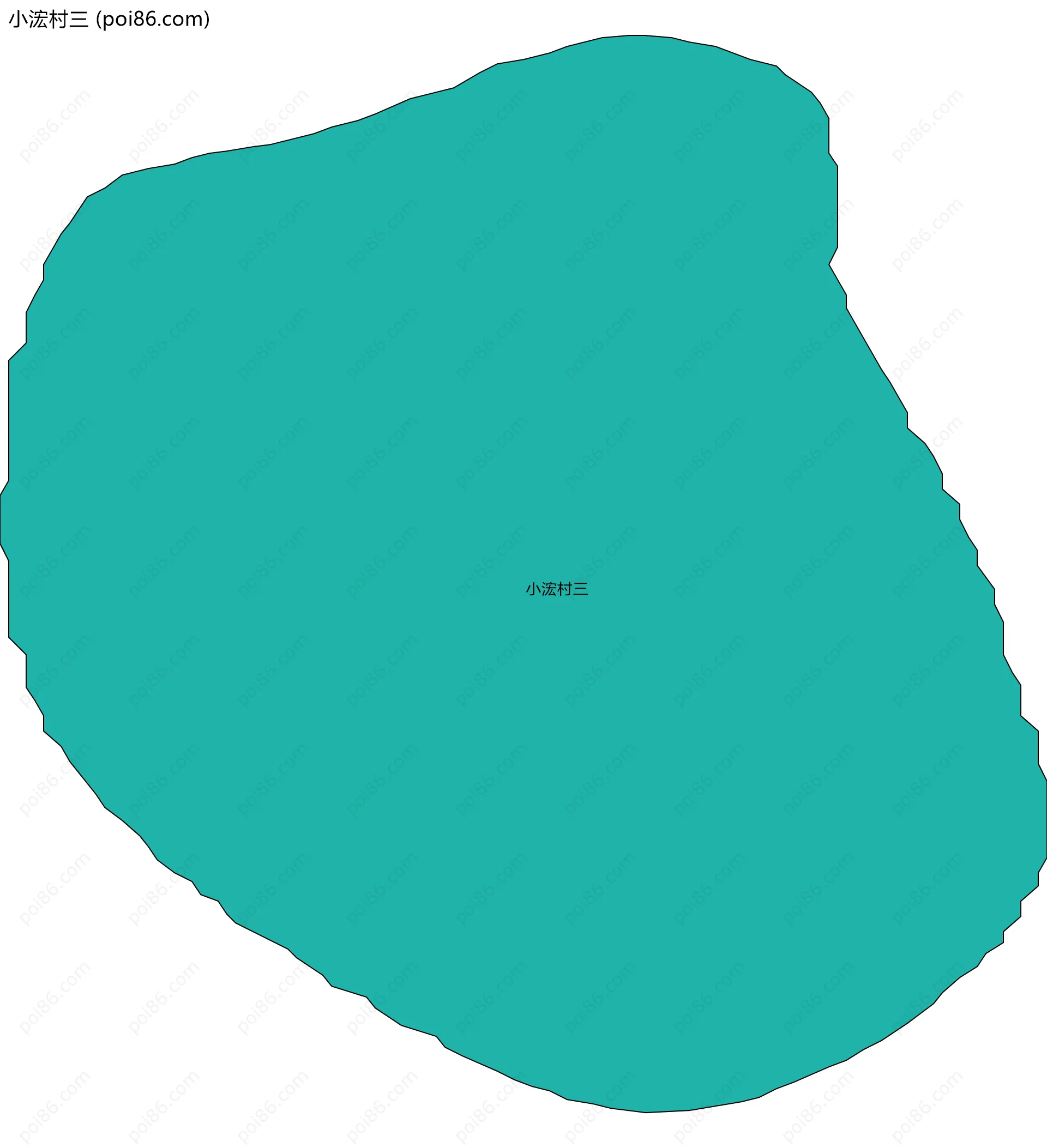 小浤村三边界地图