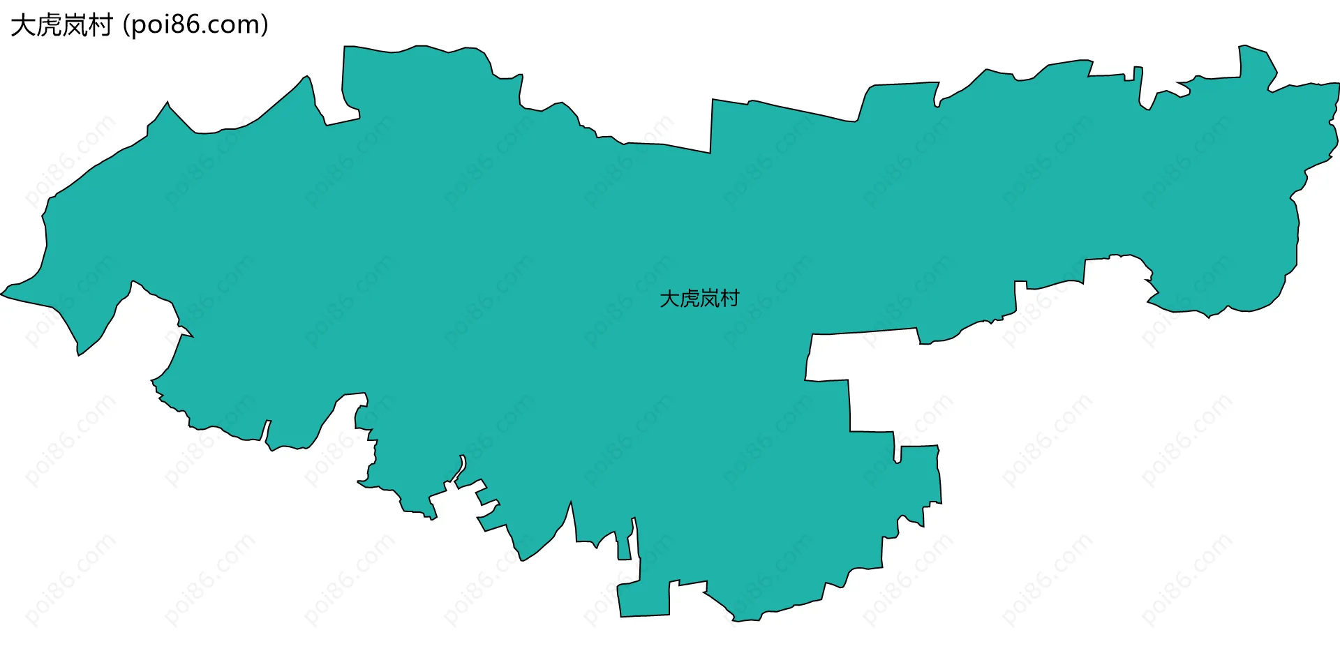 大虎岚村边界地图