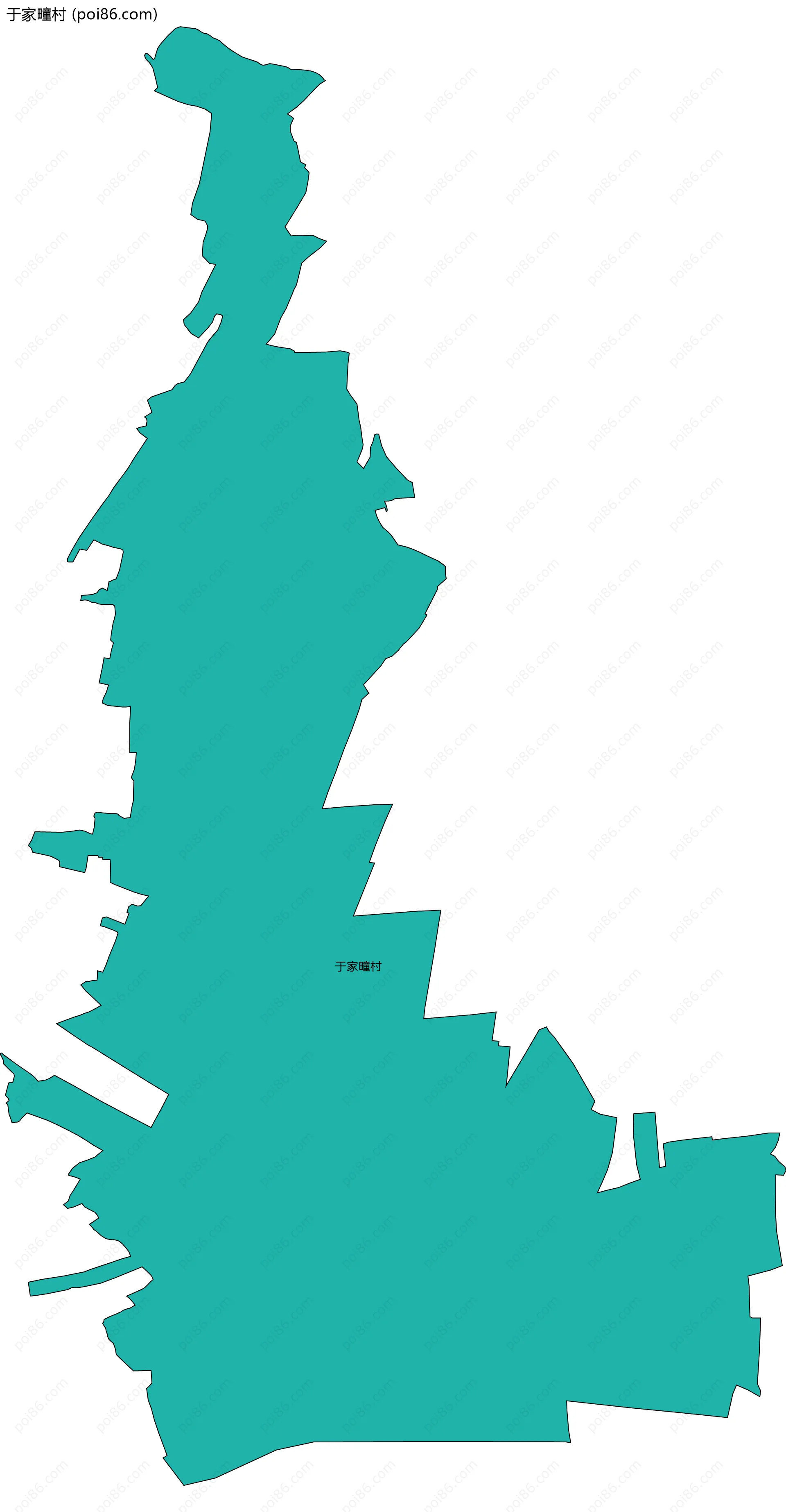 于家疃村边界地图