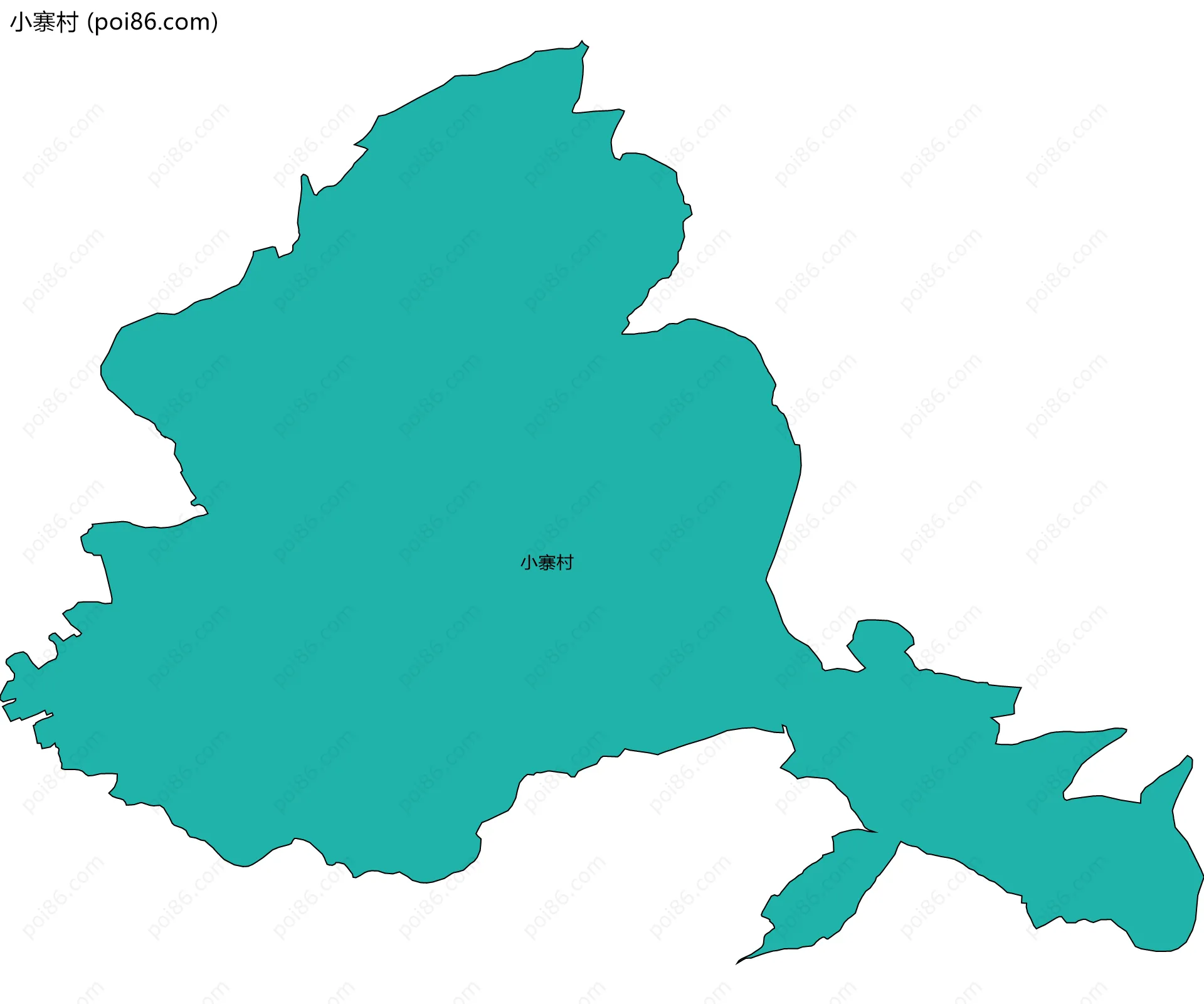 小寨村边界地图