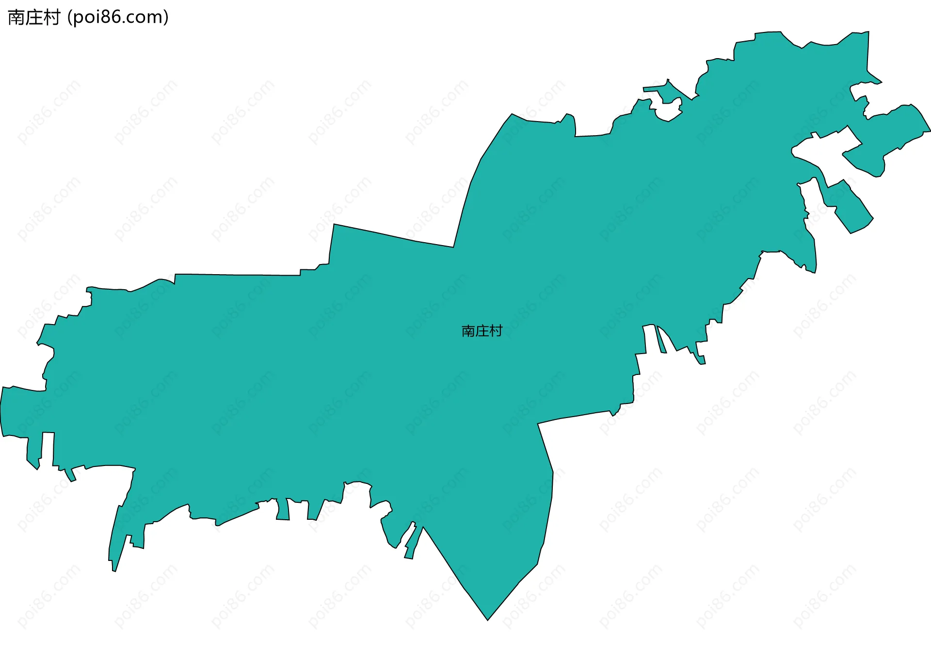 南庄村边界地图