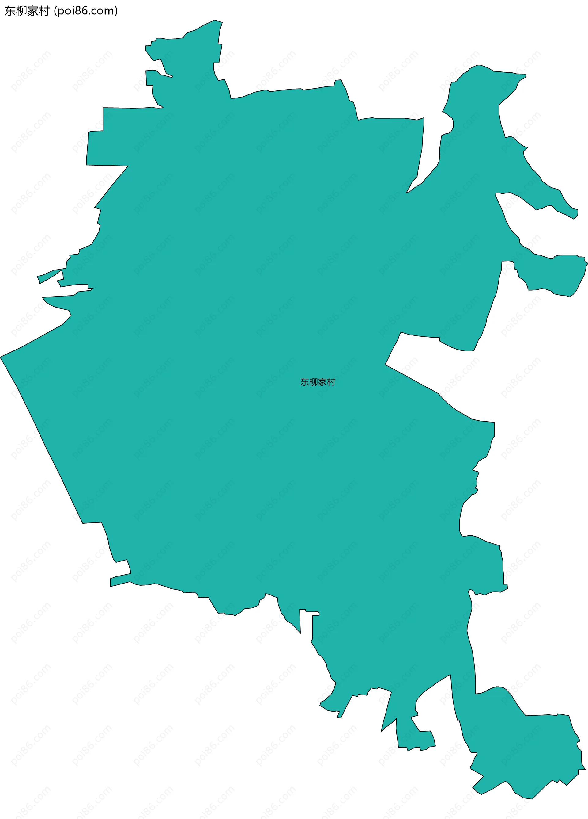 东柳家村边界地图