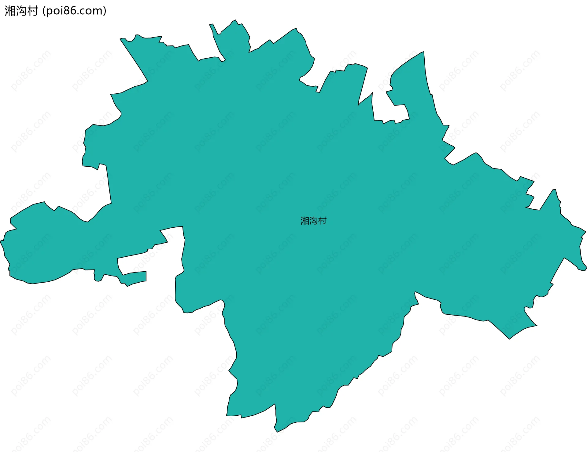 湘沟村边界地图
