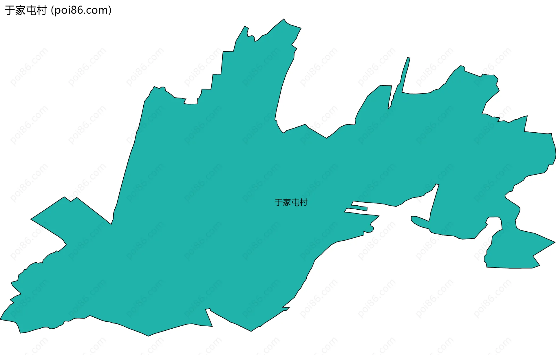 于家屯村边界地图