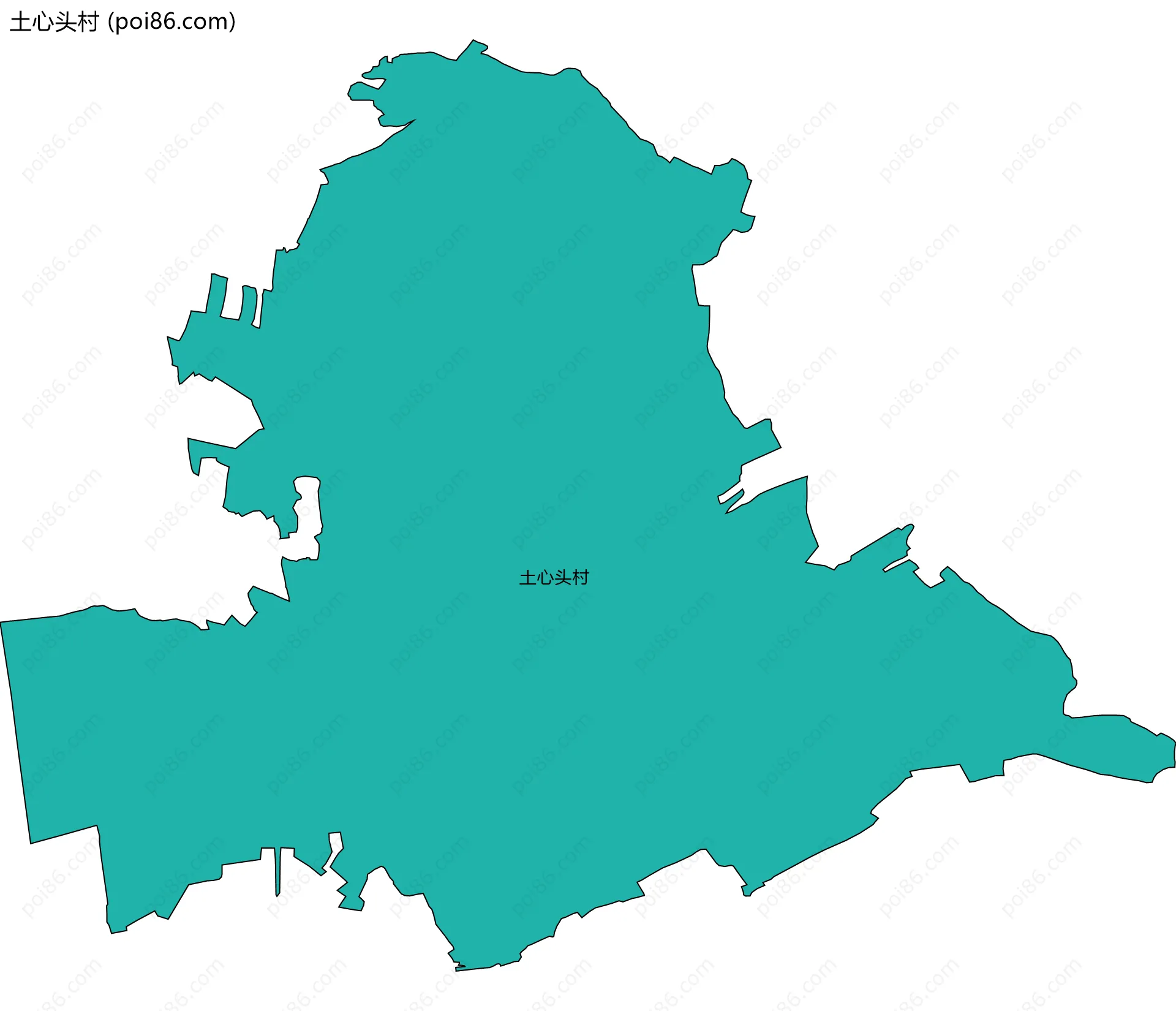 土心头村边界地图