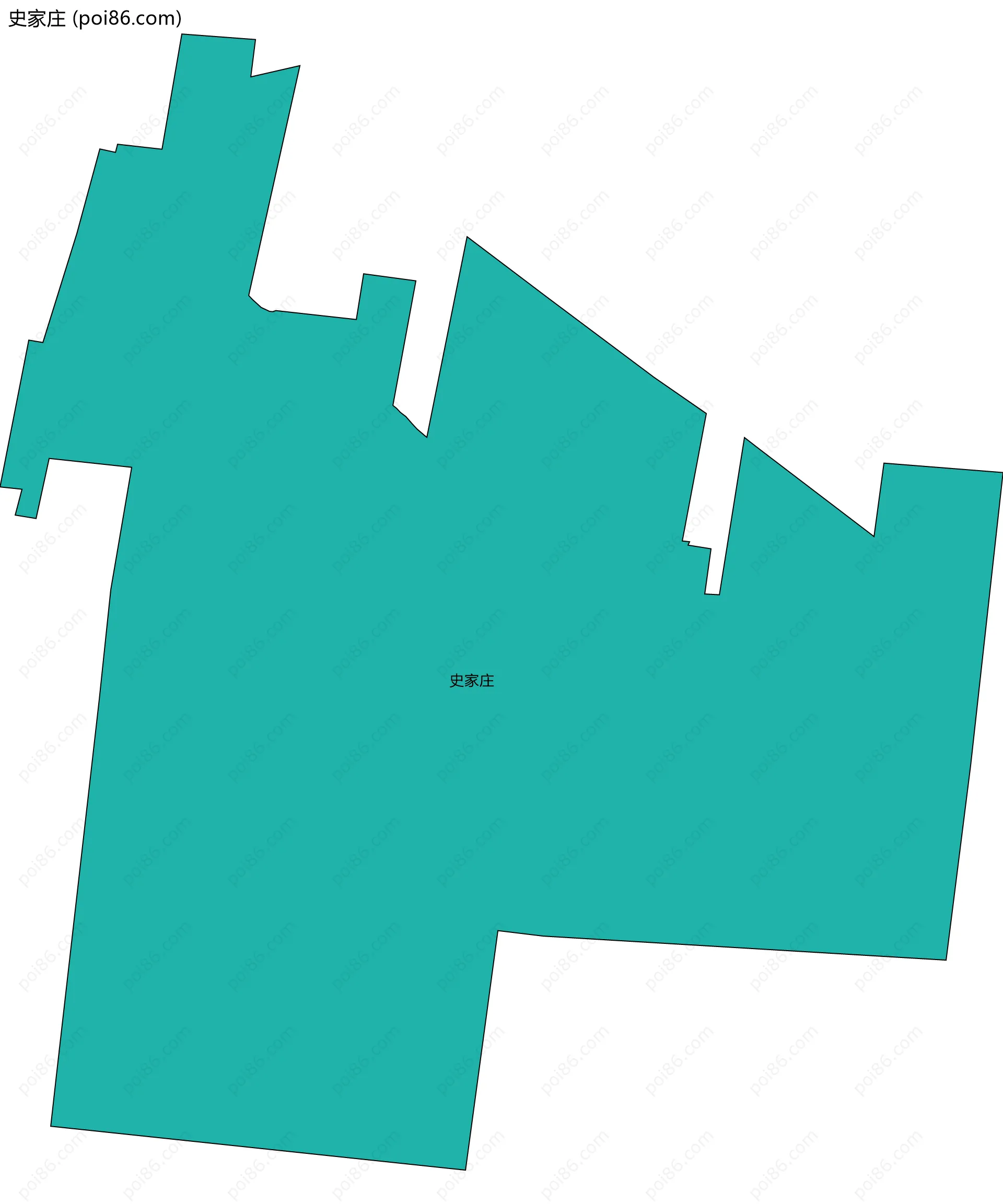 史家庄边界地图
