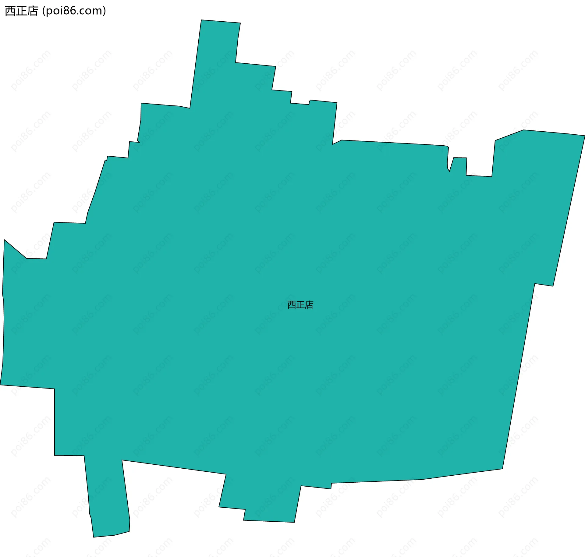 西正店边界地图
