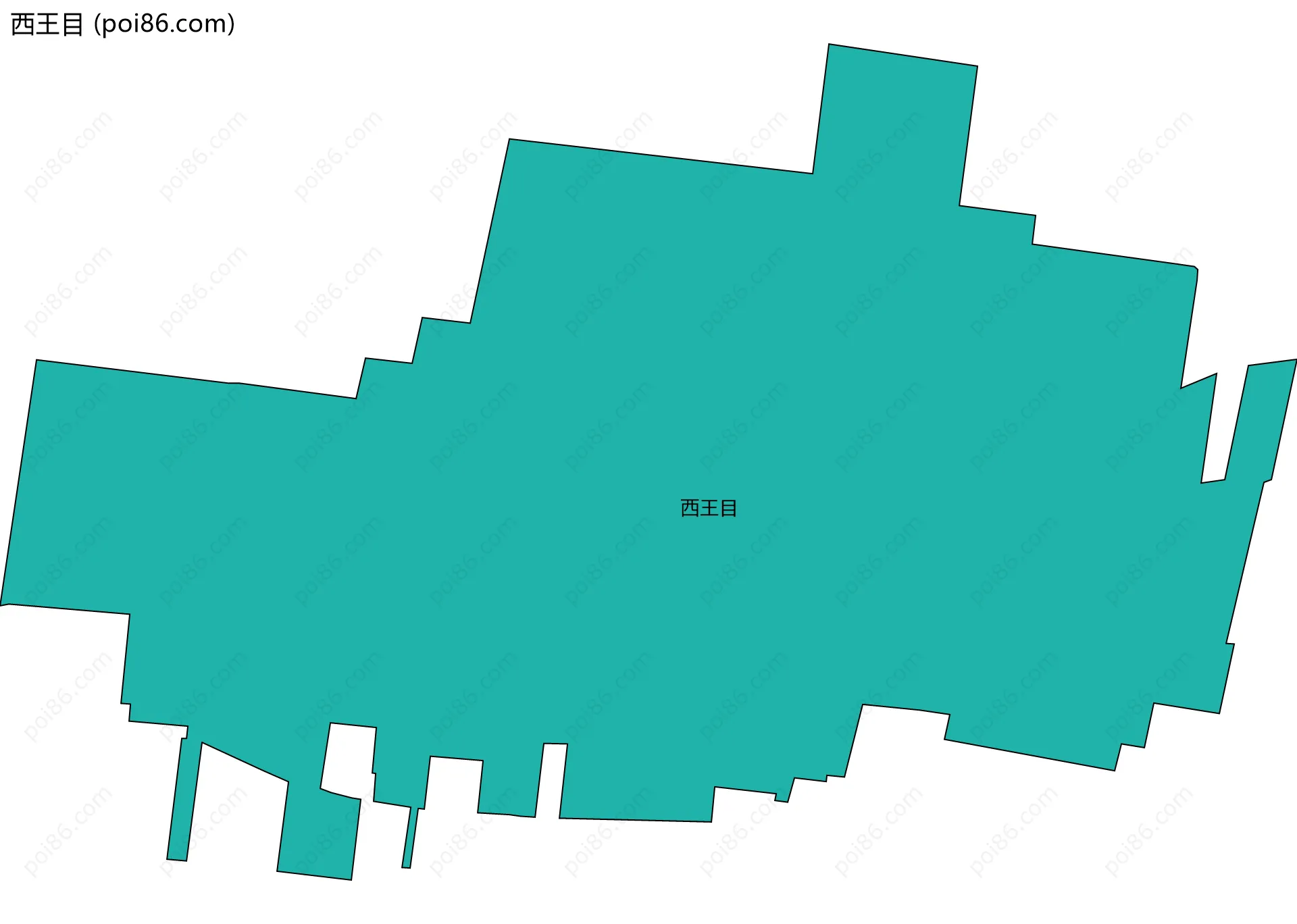 西王目边界地图