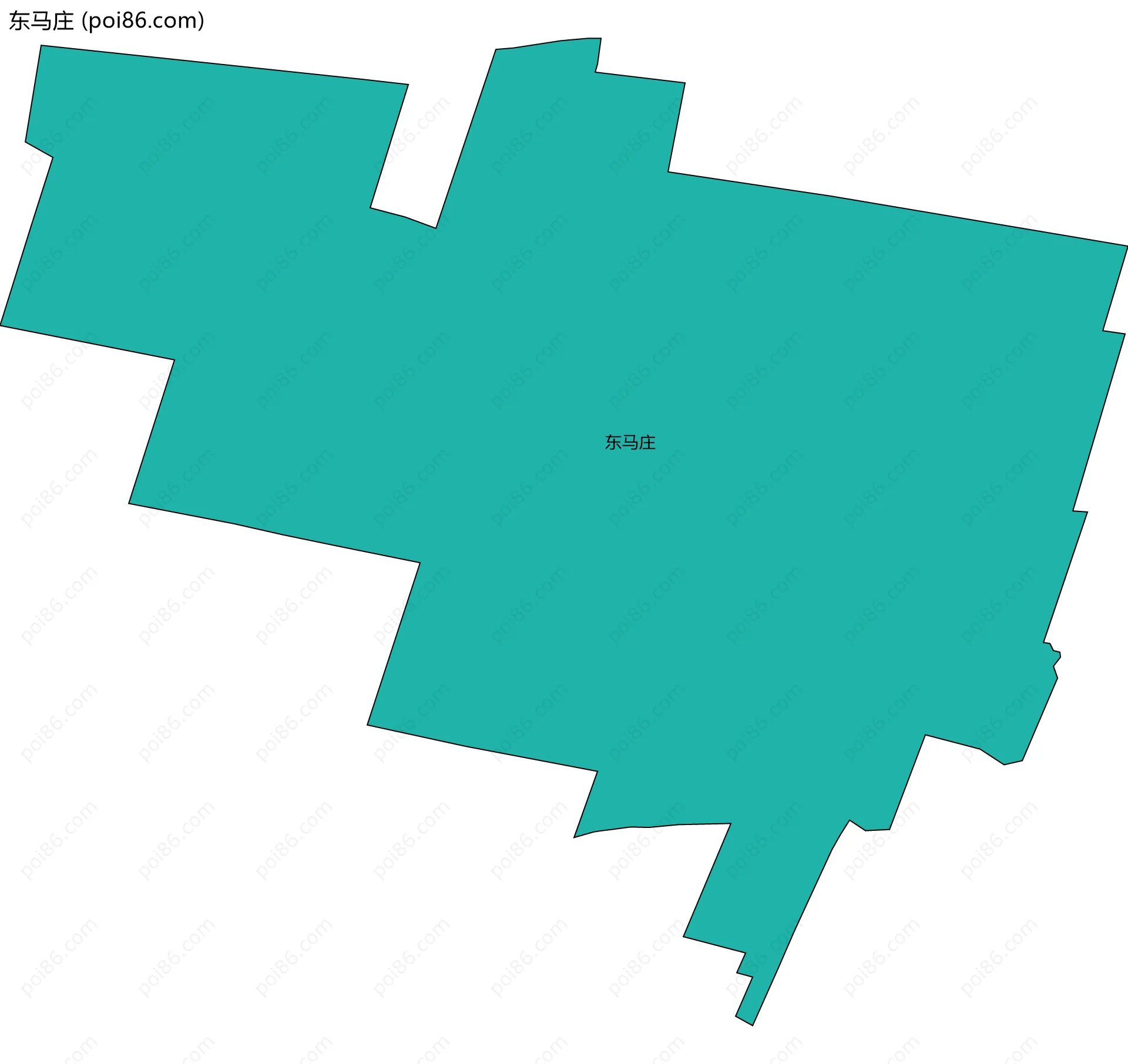 东马庄边界地图