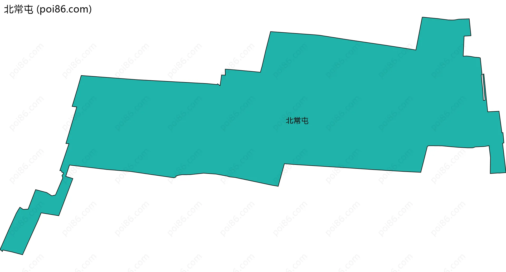 北常屯边界地图