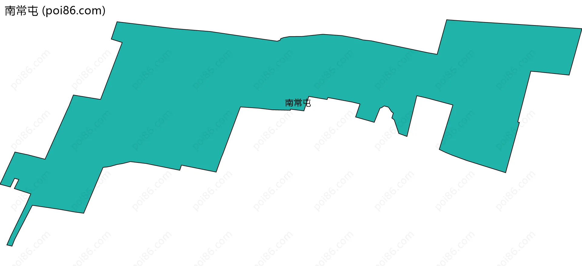 南常屯边界地图