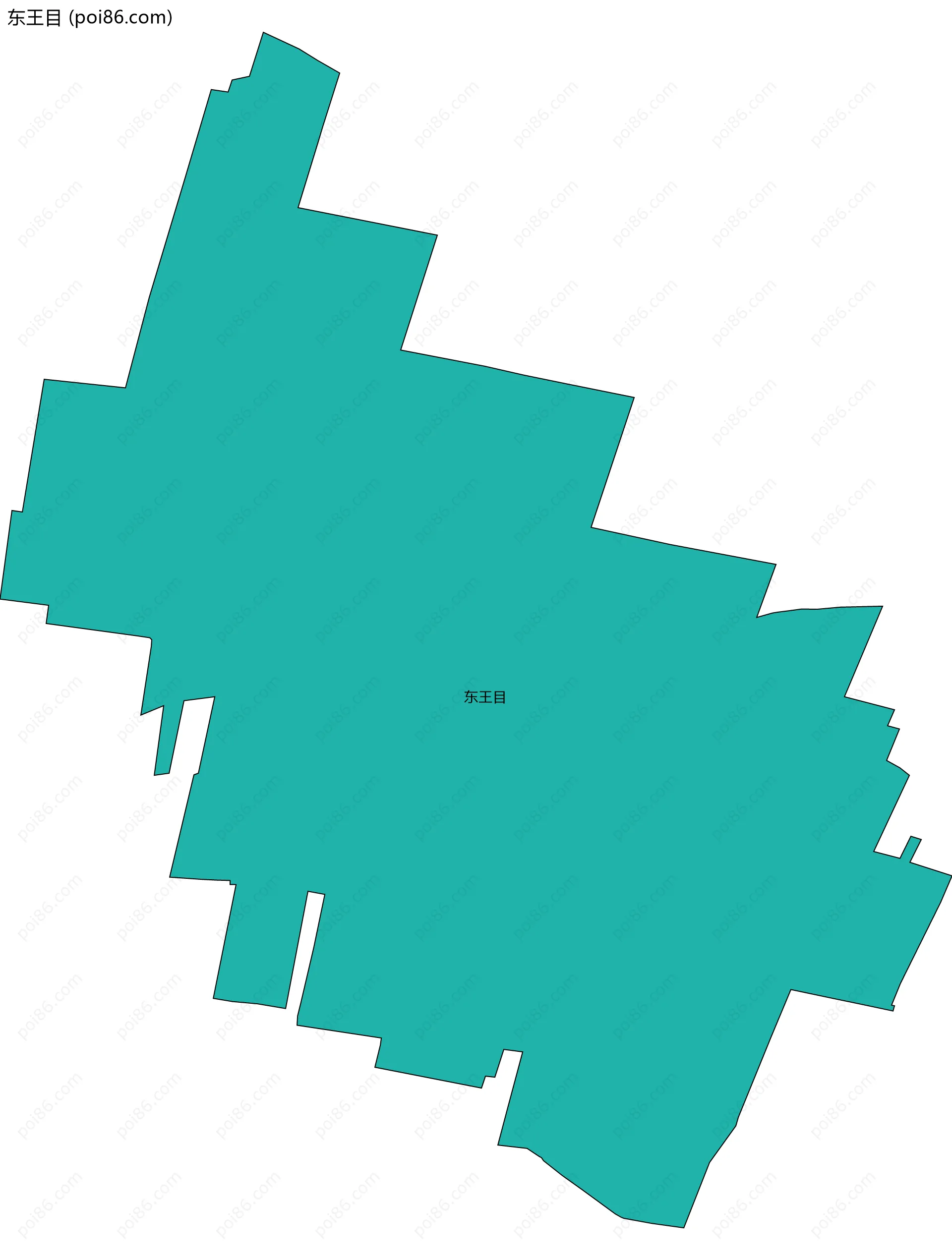 东王目边界地图