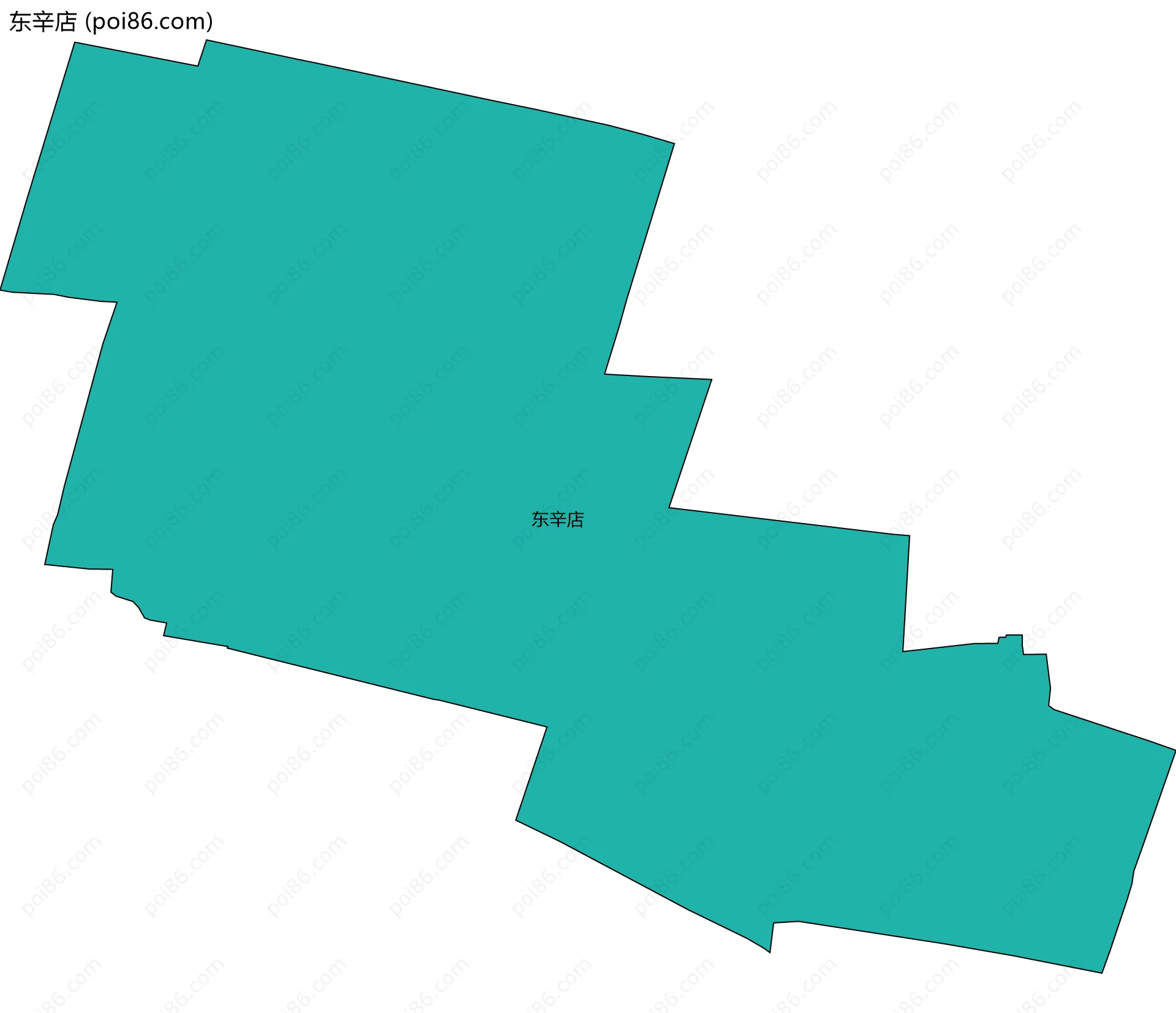 东辛店边界地图