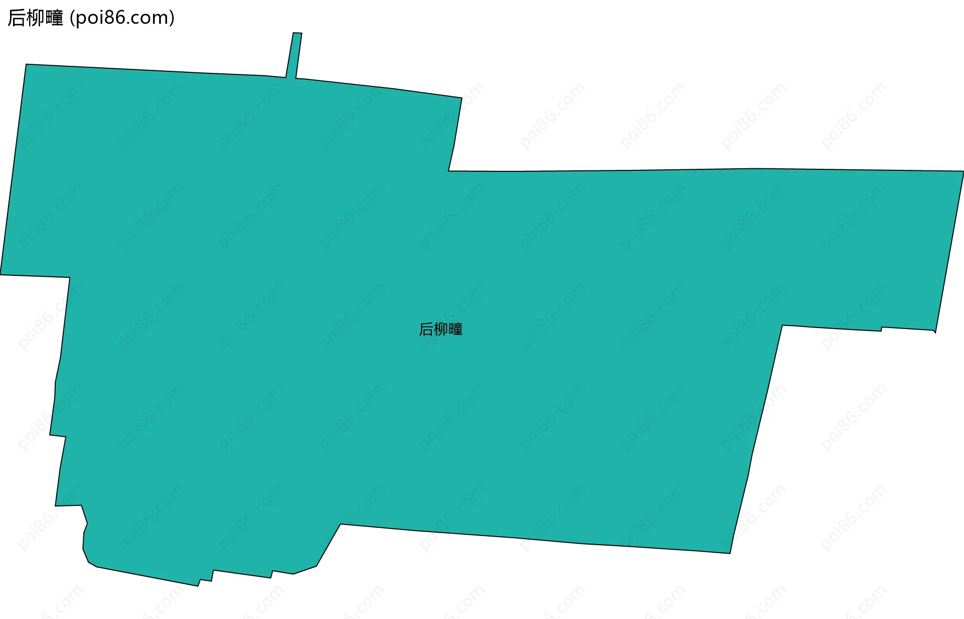 后柳疃边界地图