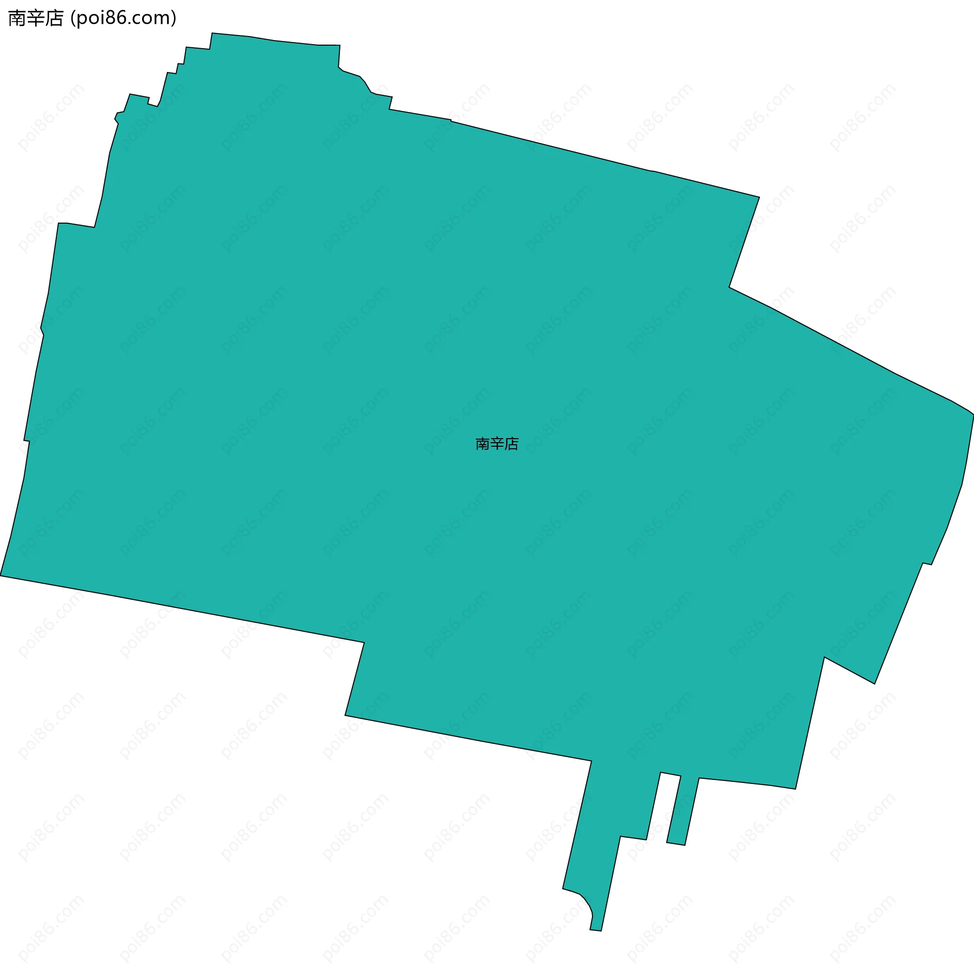 南辛店边界地图