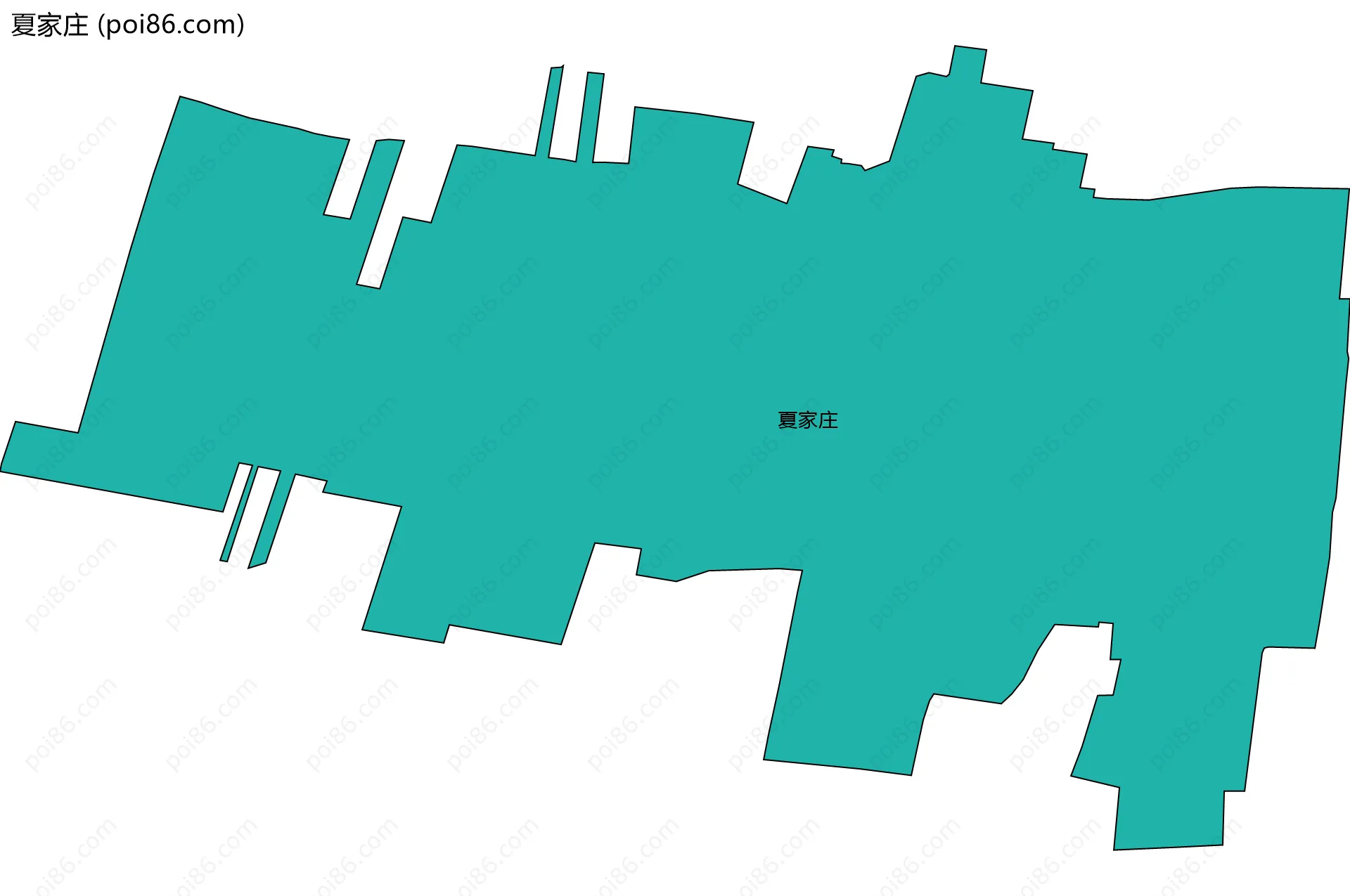 夏家庄边界地图