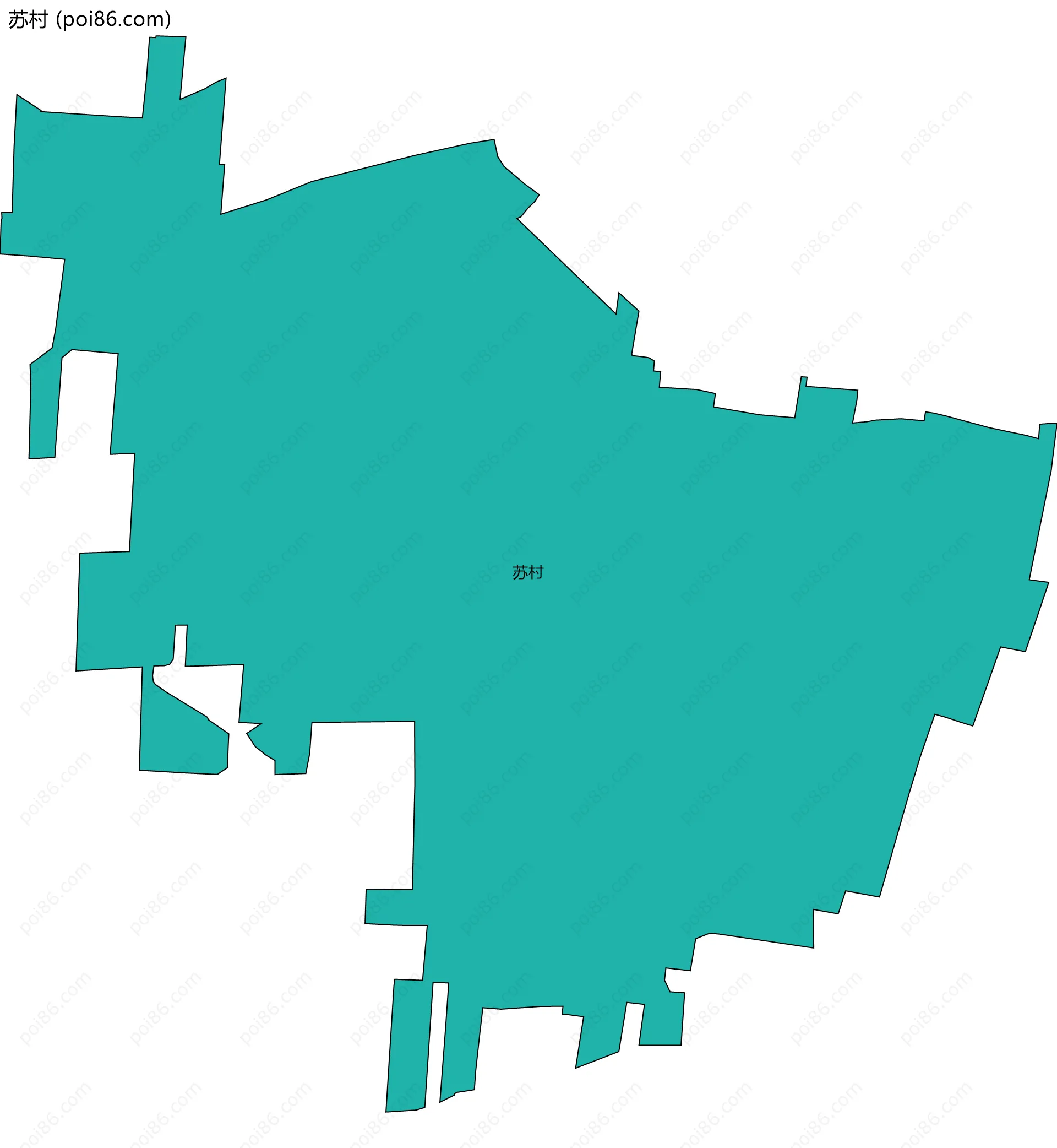 苏村边界地图