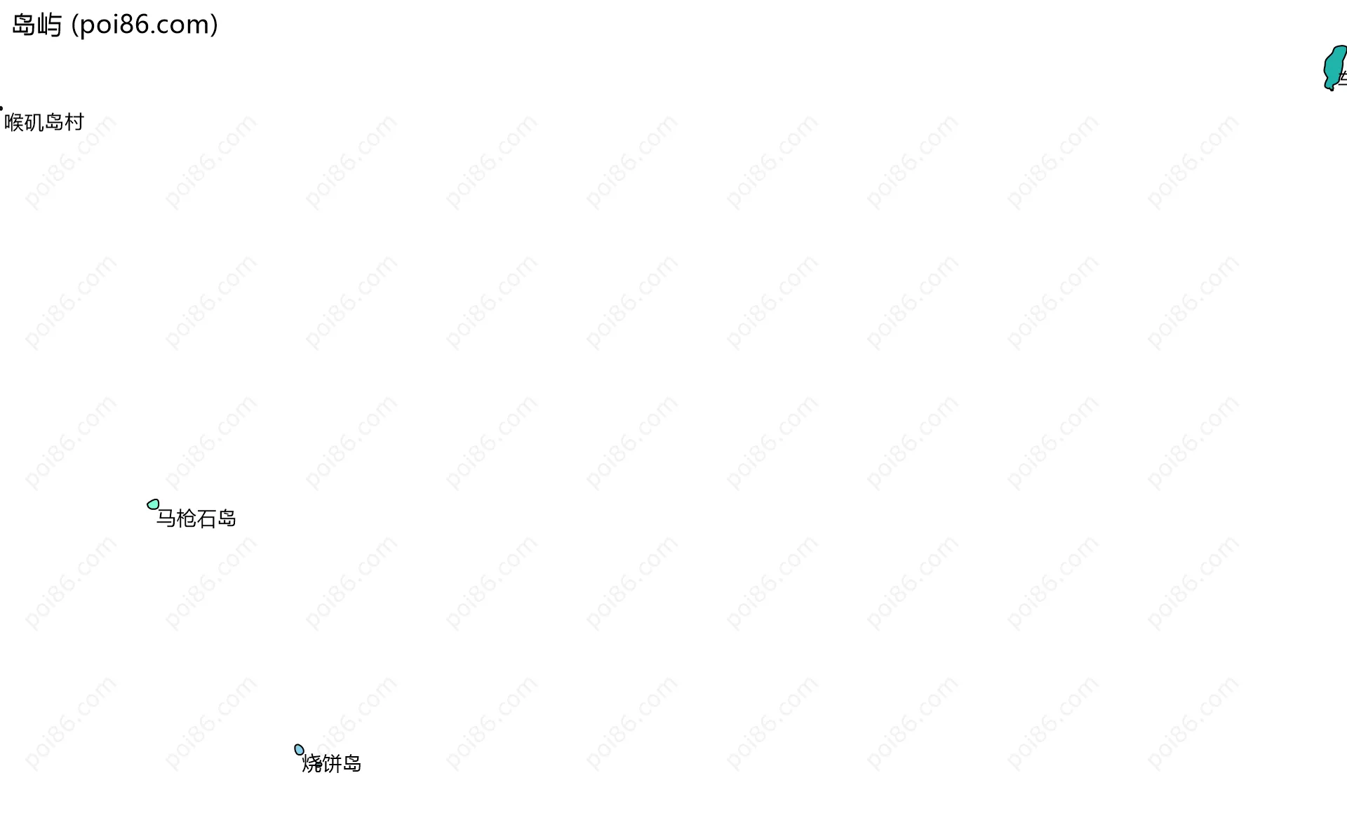 岛屿边界地图(五级行政区划)