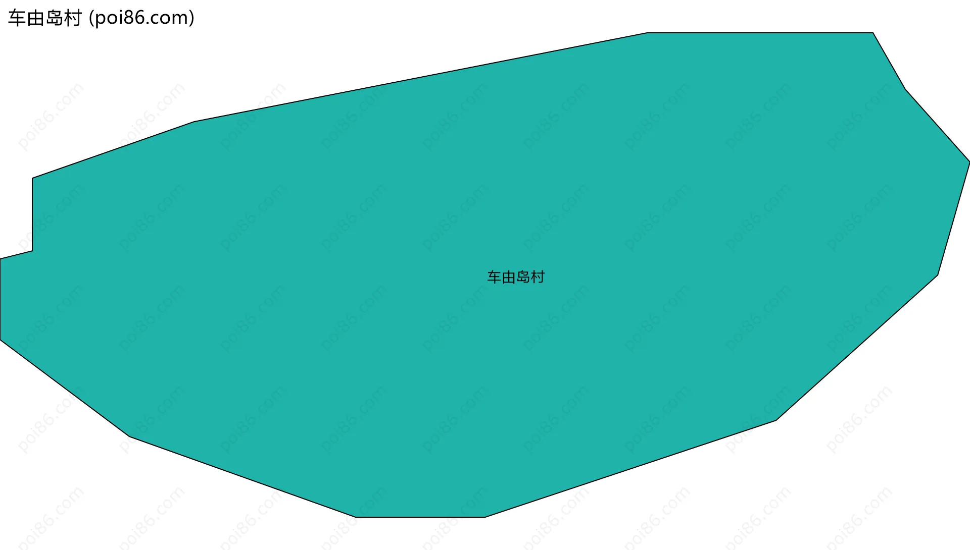 车由岛村边界地图