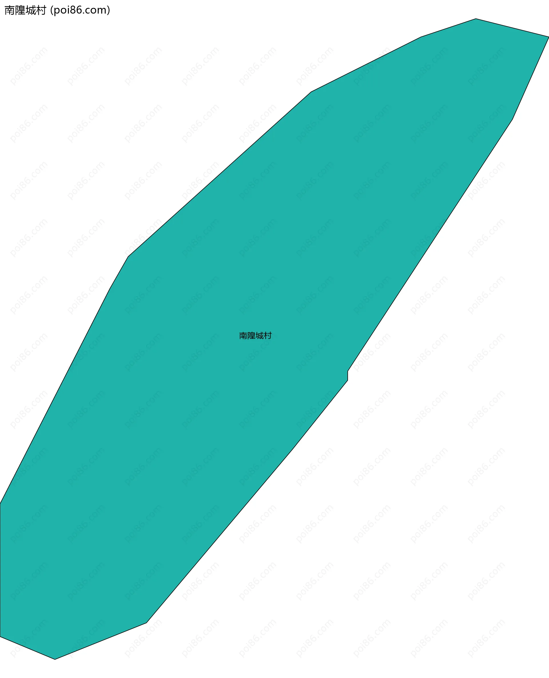 南隍城村边界地图