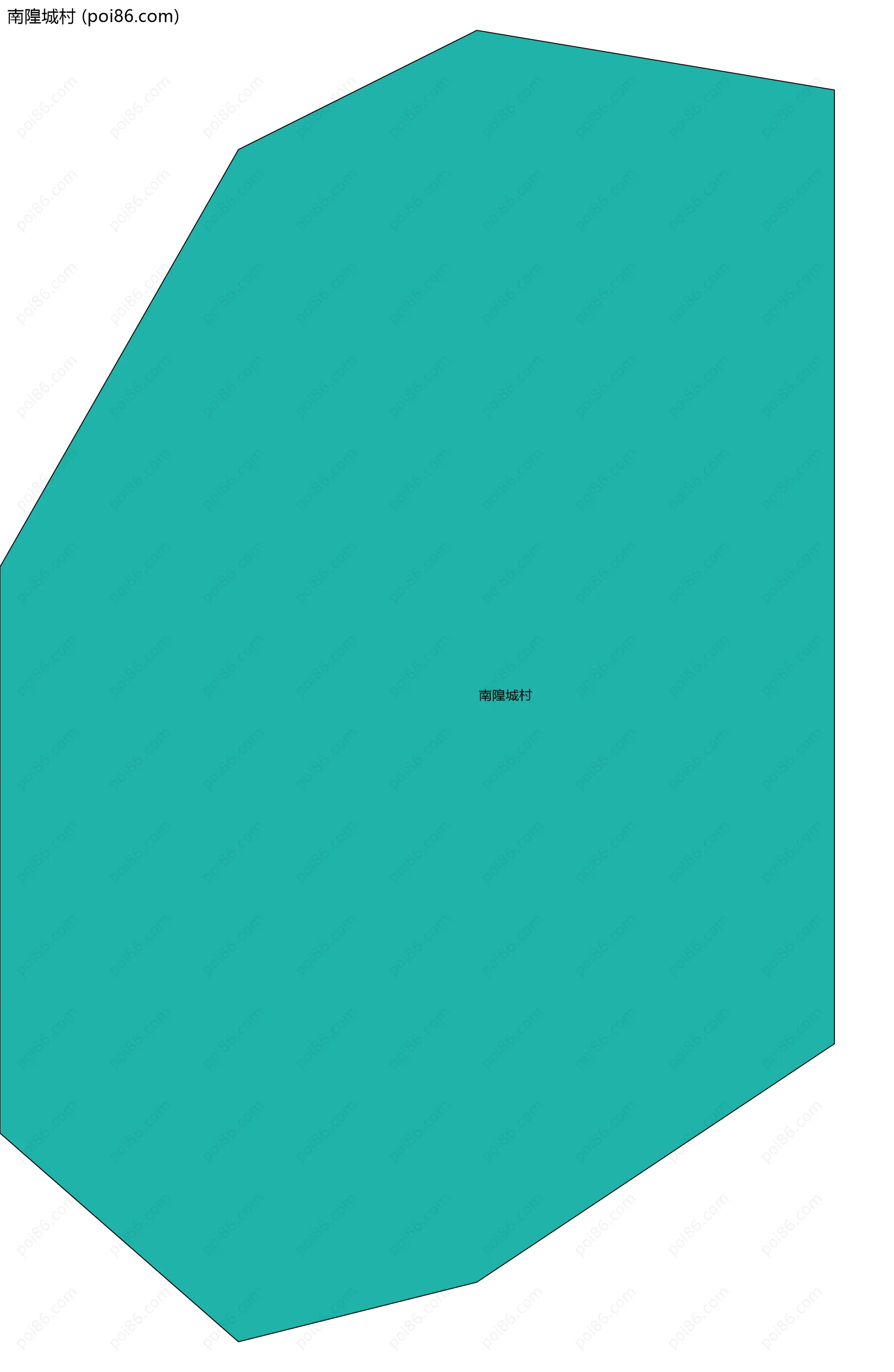 南隍城村边界地图